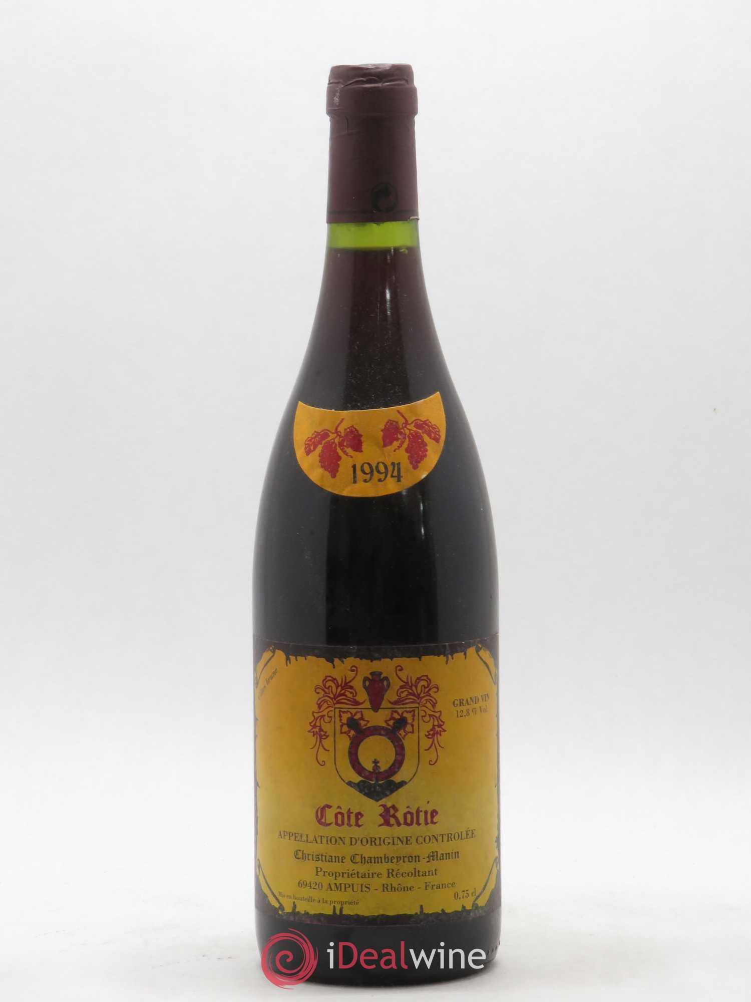 Côte-Rôtie Côtes brune Chambeyron Manin 1994 - Posten von 1 Flasche - 0
