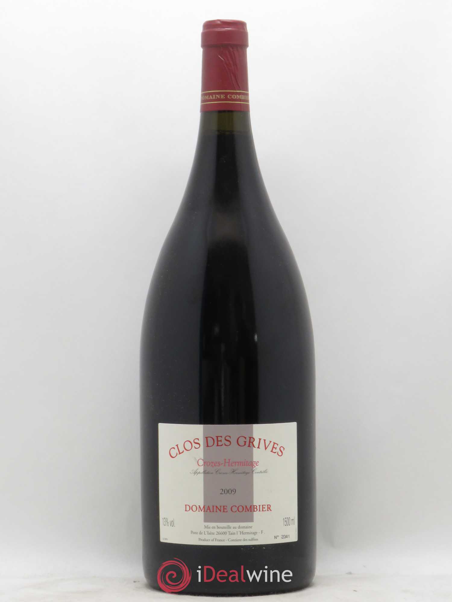 Crozes-Hermitage Clos des Grives Combier 2009 - Lot de 1 magnum - 0