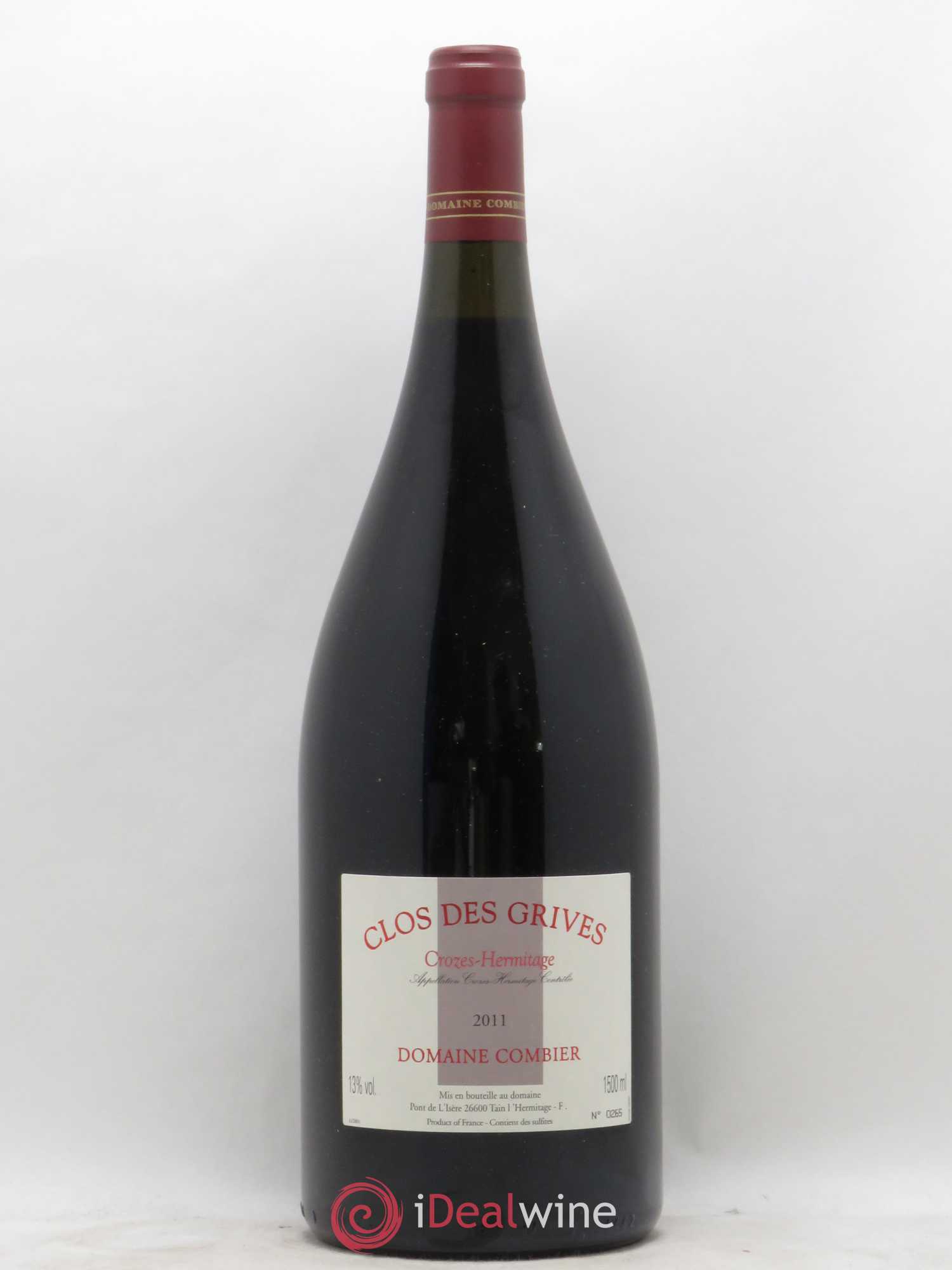 Crozes-Hermitage Clos des Grives Combier 2011 - Lot de 1 magnum - 0
