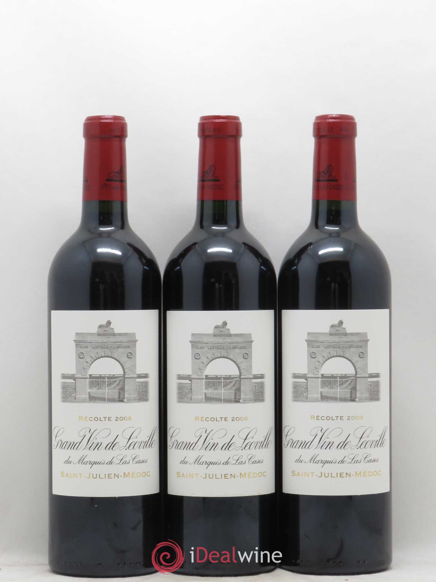 Château Léoville Las Cases 2ème Grand Cru Classé 2008 - Lot de 6 bouteilles - 1