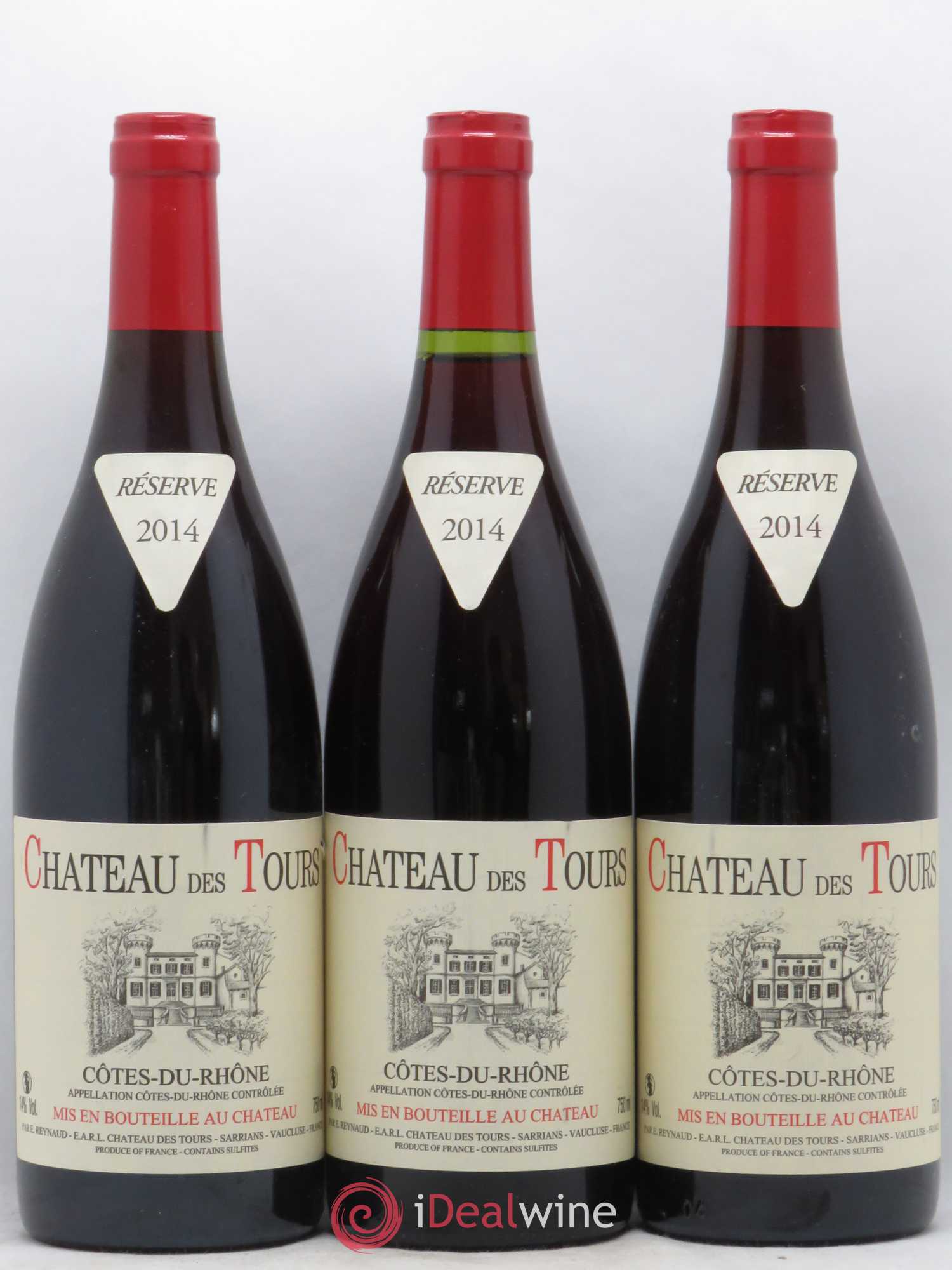 Côtes-du-Rhône Château des Tours Emmanuel Reynaud 2014 - Lot de 3 bouteilles - 0