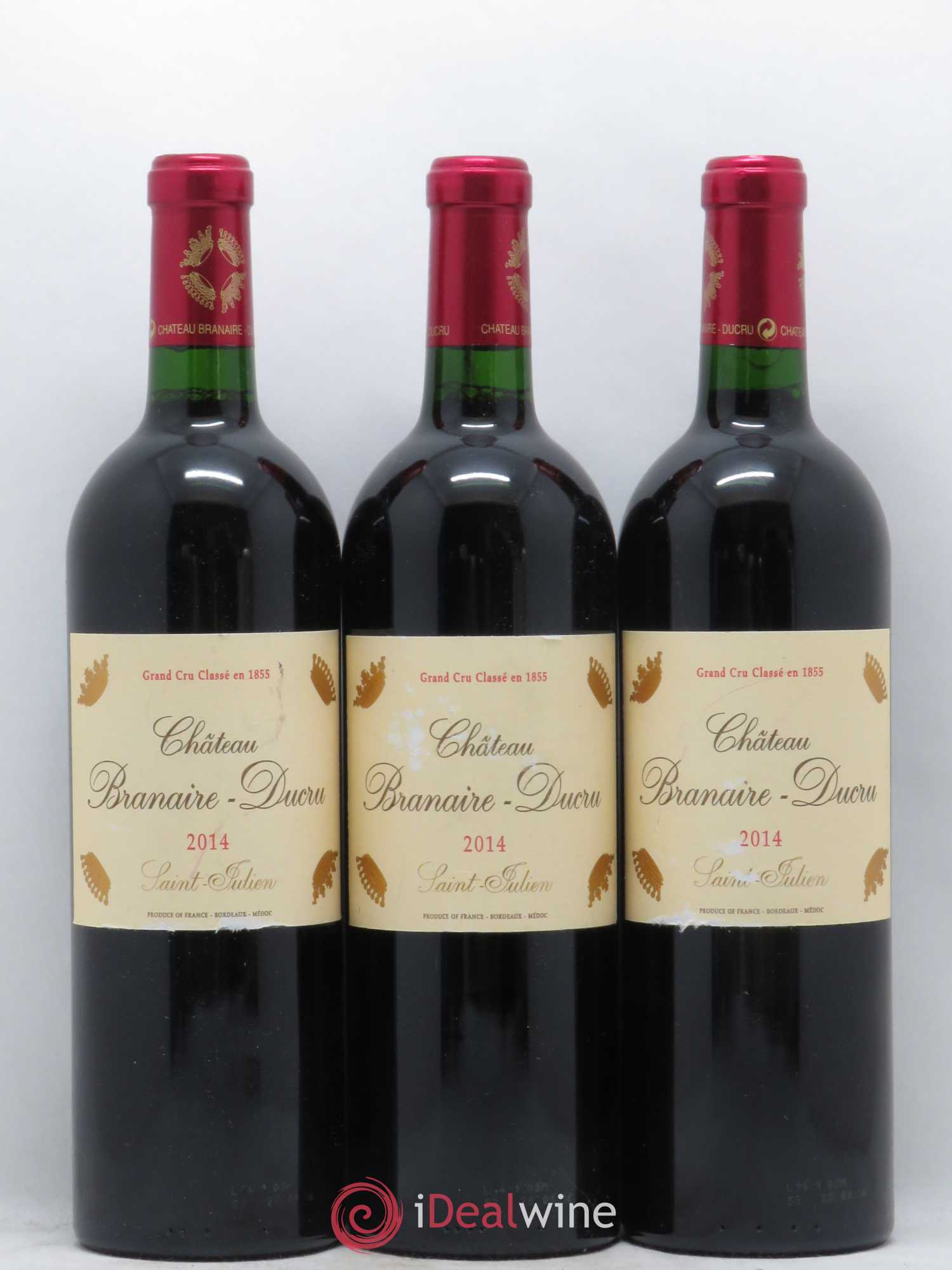 Château Branaire Ducru 4ème Grand Cru Classé 2014 - Lot de 3 bouteilles - 0