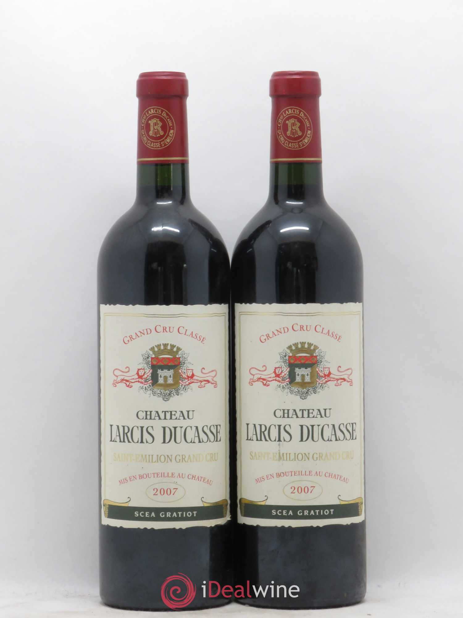 Château Larcis Ducasse 1er Grand Cru Classé B 2007 - Lot de 2 bouteilles - 0