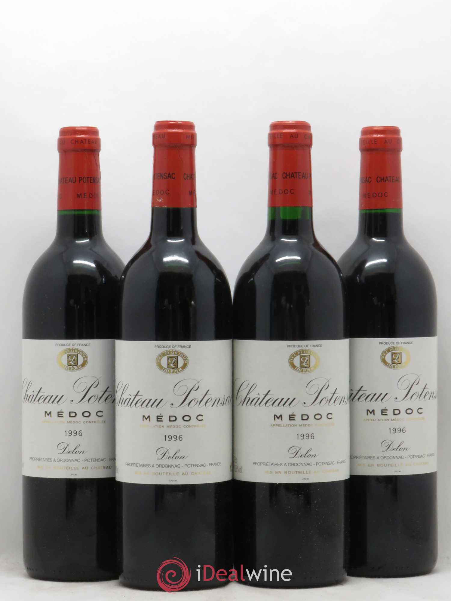 Château Potensac 1996 - Lot de 4 bouteilles - 0