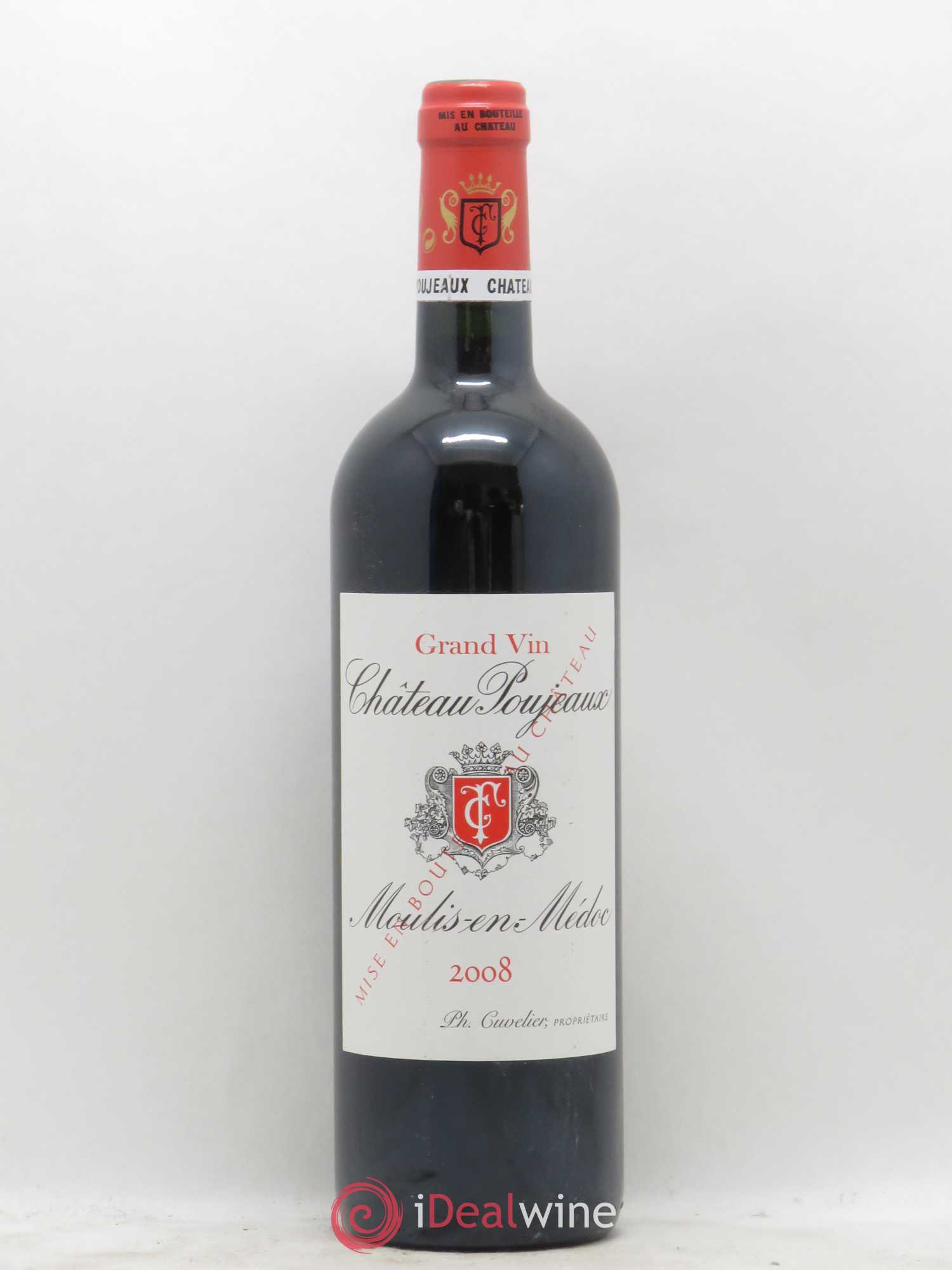 Château Poujeaux 2008 - Lot de 1 bouteille - 0
