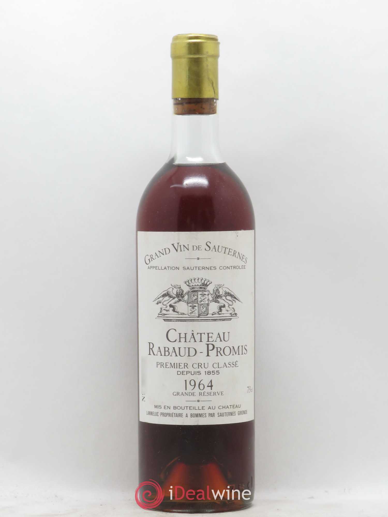 Château Rabaud Promis 1er Grand Cru Classé 1964 - Posten von 1 Flasche - 0