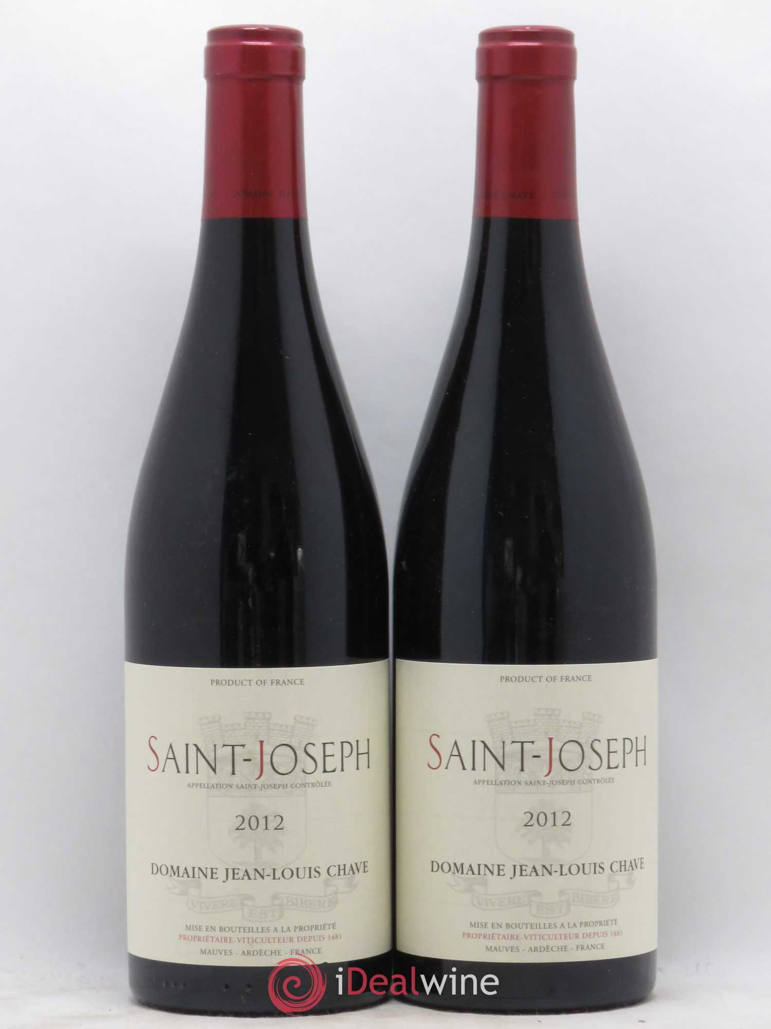 Saint-Joseph Jean-Louis Chave 2012 - Lot de 2 bouteilles - 0