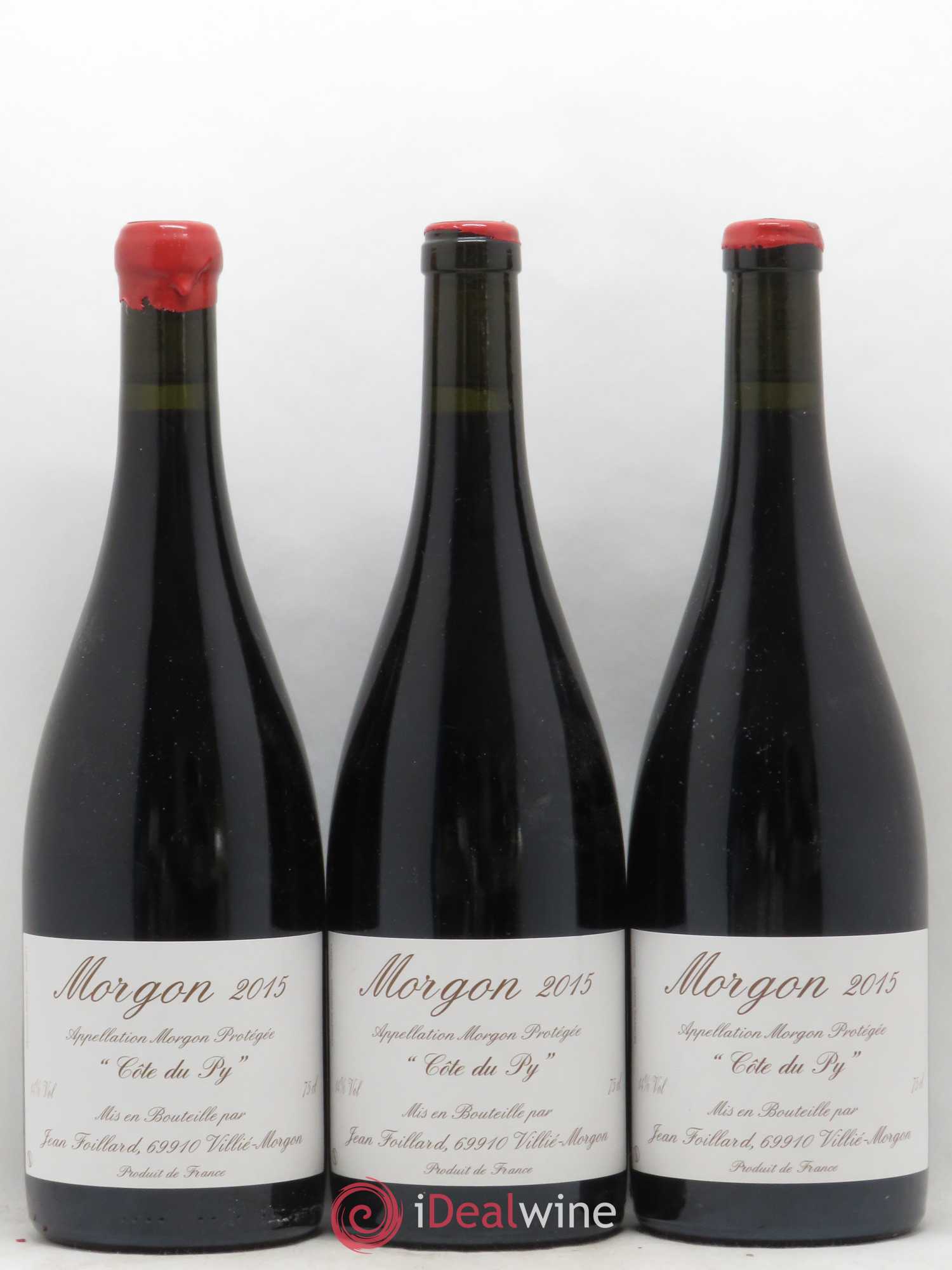 Morgon Côte du Py Jean Foillard 2015 - Lot de 3 bouteilles - 0