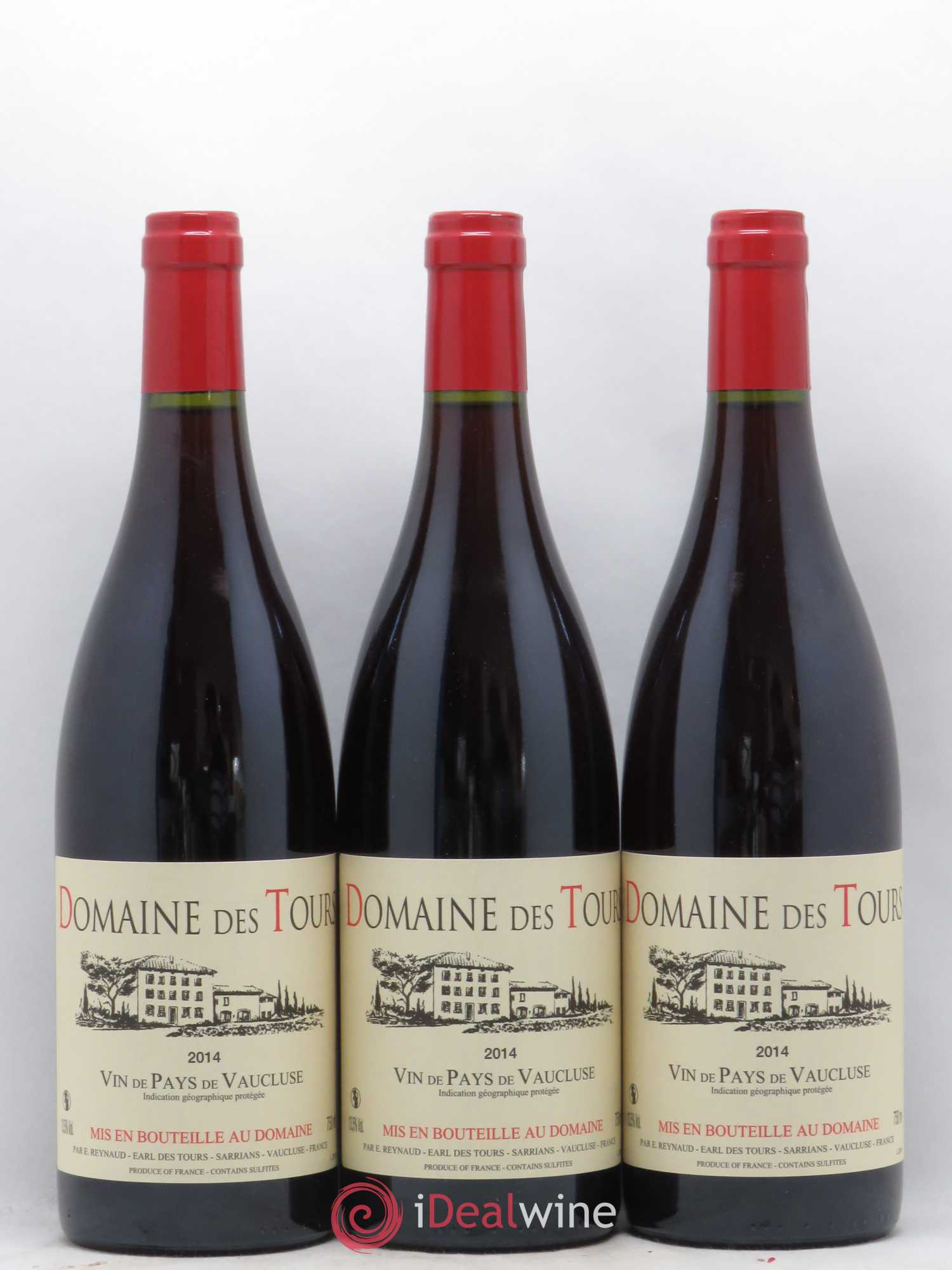 Vaucluse (Vin de Pays de Vaucluse) Domaine des Tours Emmanuel Reynaud 2014 - Lot de 3 bouteilles - 0