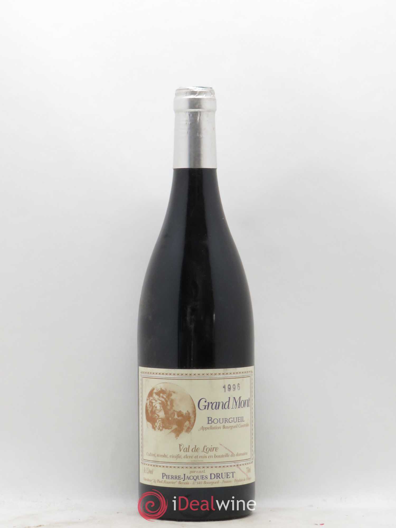 Bourgueil Grand Mont Pierre Jacques Druet 1996 - Lot de 1 bouteille - 0