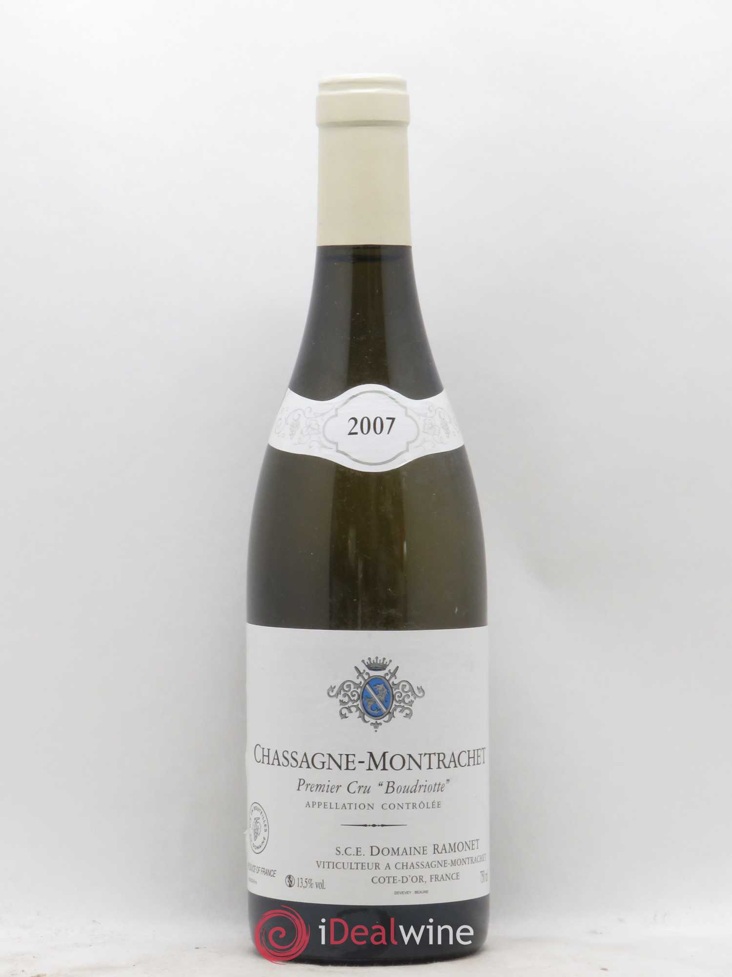 Chassagne-Montrachet 1er Cru Boudriotte Ramonet (Domaine) 2007 - Lot de 1 bouteille - 0