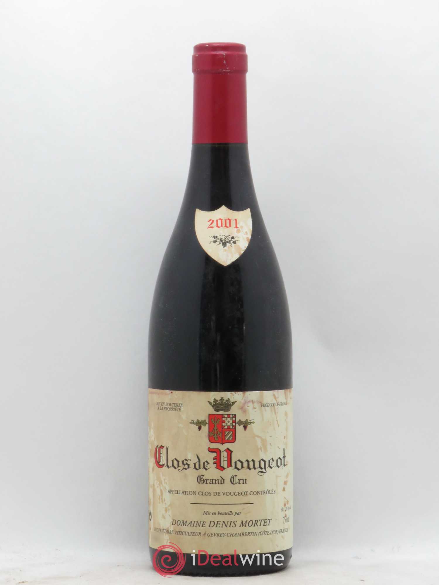 Clos de Vougeot Grand Cru Denis Mortet (Domaine) 2001 - Lot de 1 bouteille - 0