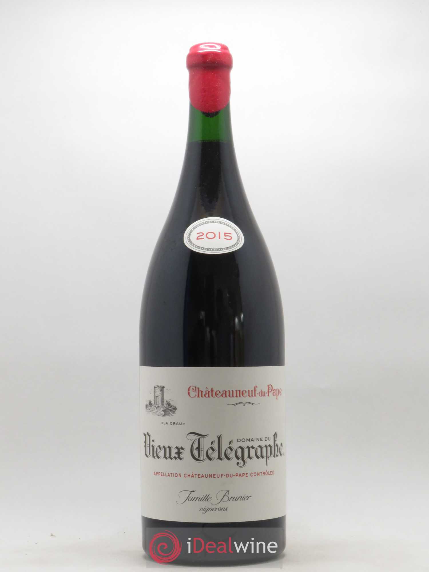 Châteauneuf-du-Pape Vieux Télégraphe (Domaine du) Vignobles Brunier 2015 - Lot de 1 jeroboam - 0