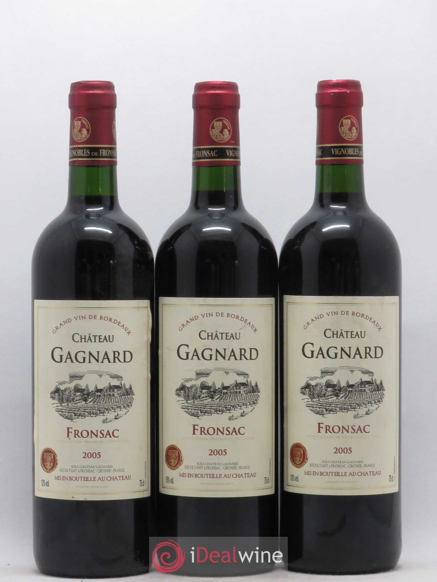 Fronsac Château Gagnard 2005 - Posten von 6 Flaschen - 2
