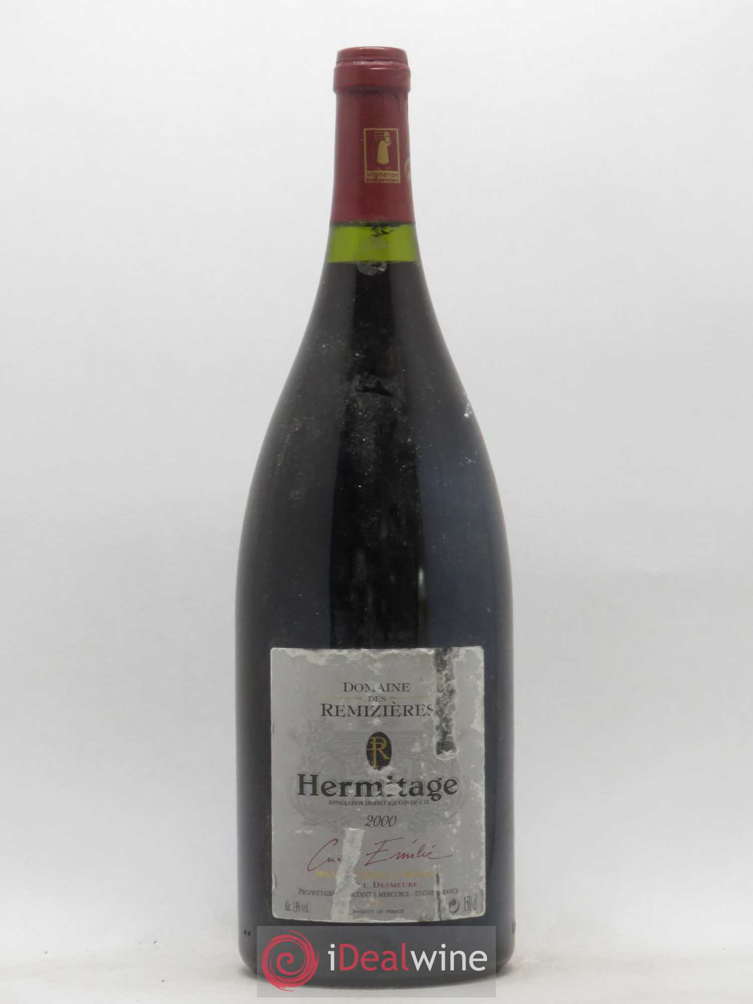 Hermitage Cuvée Emilie Rémizières (Domaine des) 2000 - Lot de 1 magnum - 0
