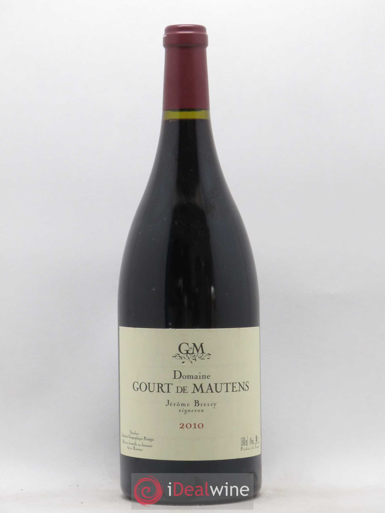 Rasteau Domaine Gourt de Mautens - Jérôme Bressy 2010 - Lot de 1 magnum - 0