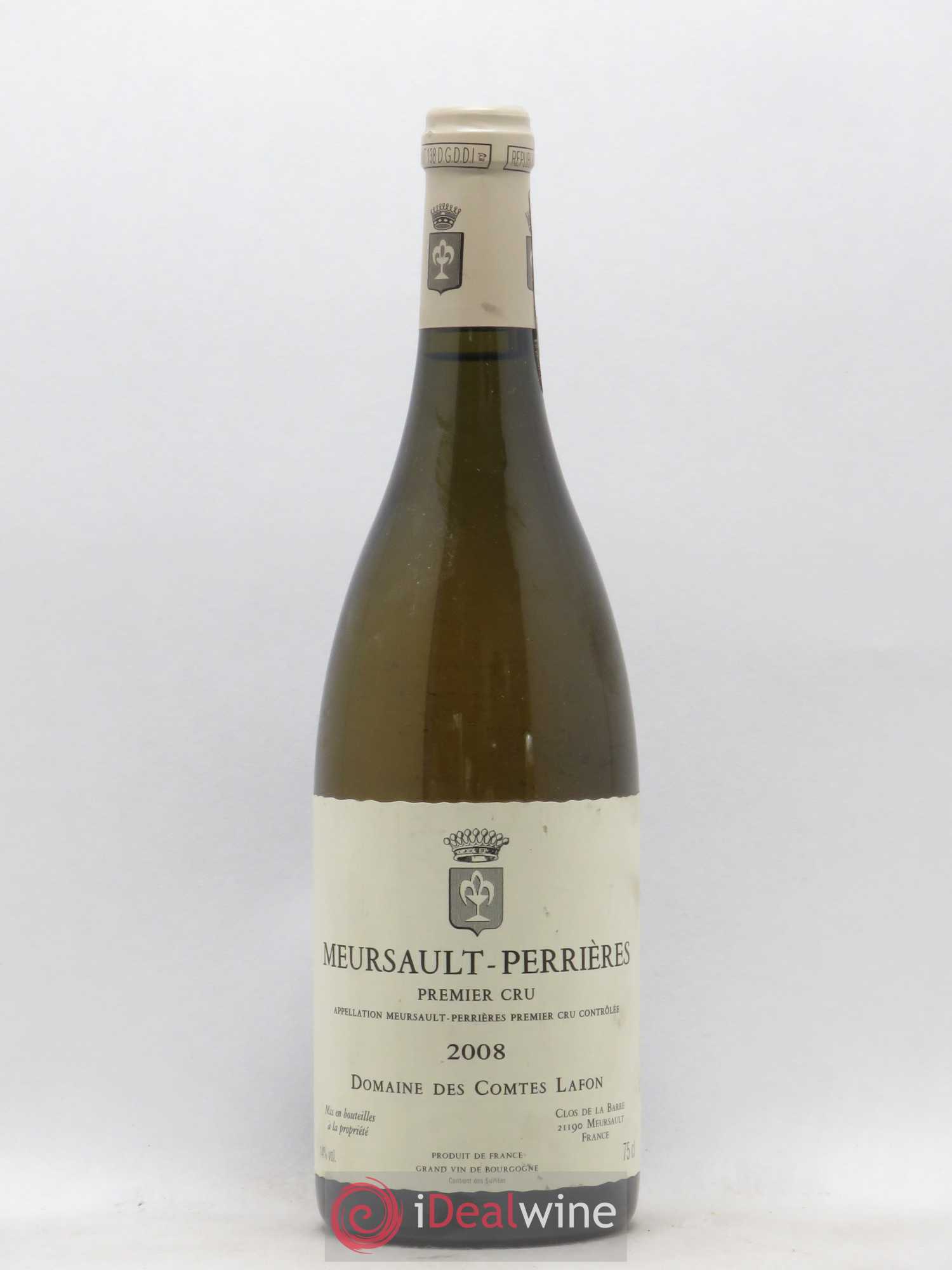 Meursault 1er Cru Perrières Comtes Lafon (Domaine des) 2008 - Lot de 1 bouteille - 0