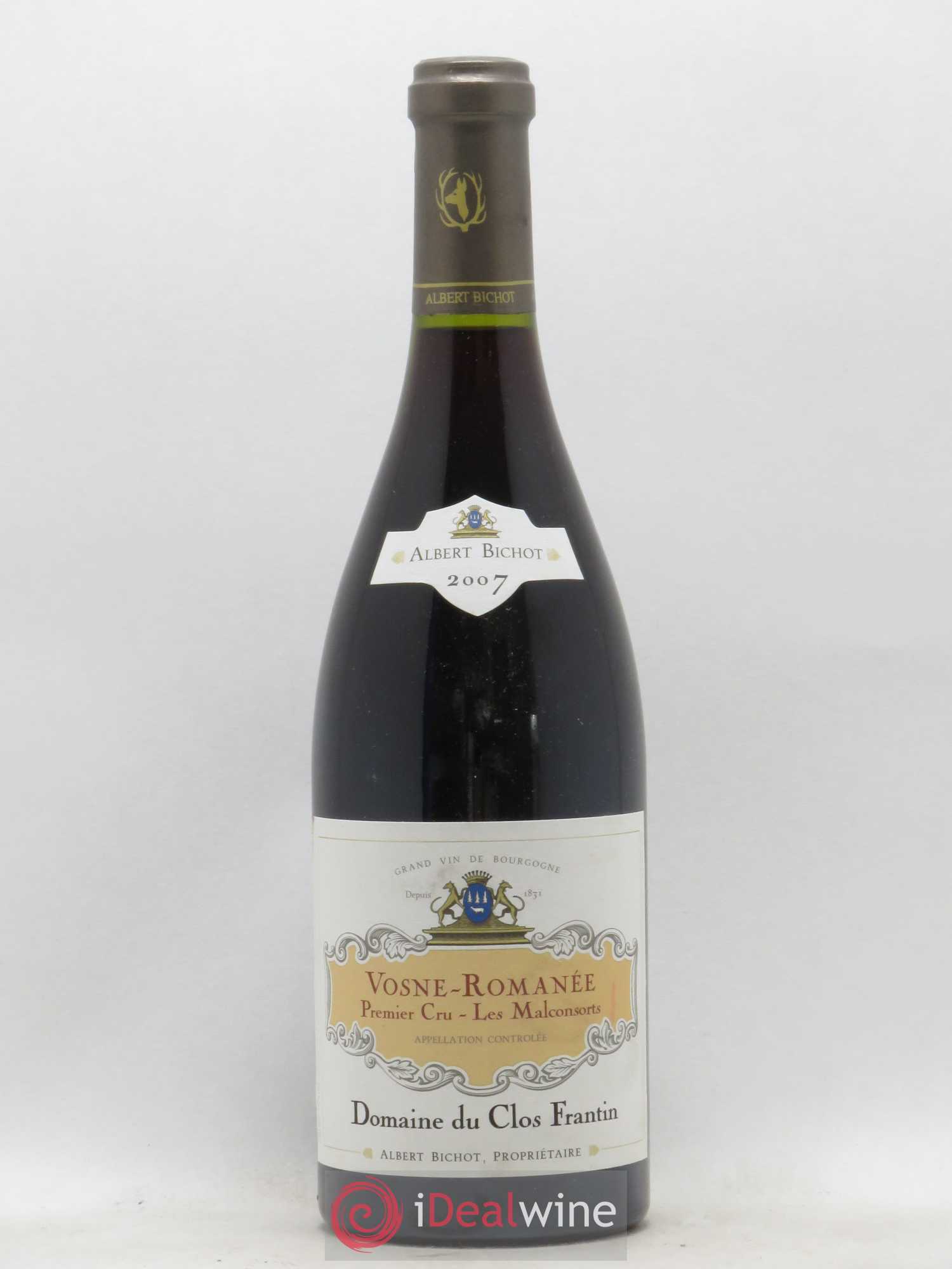 Vosne-Romanée 1er Cru Les Malconsorts Clos Frantin - Albert Bichot 2007 - Lot de 1 bouteille - 0
