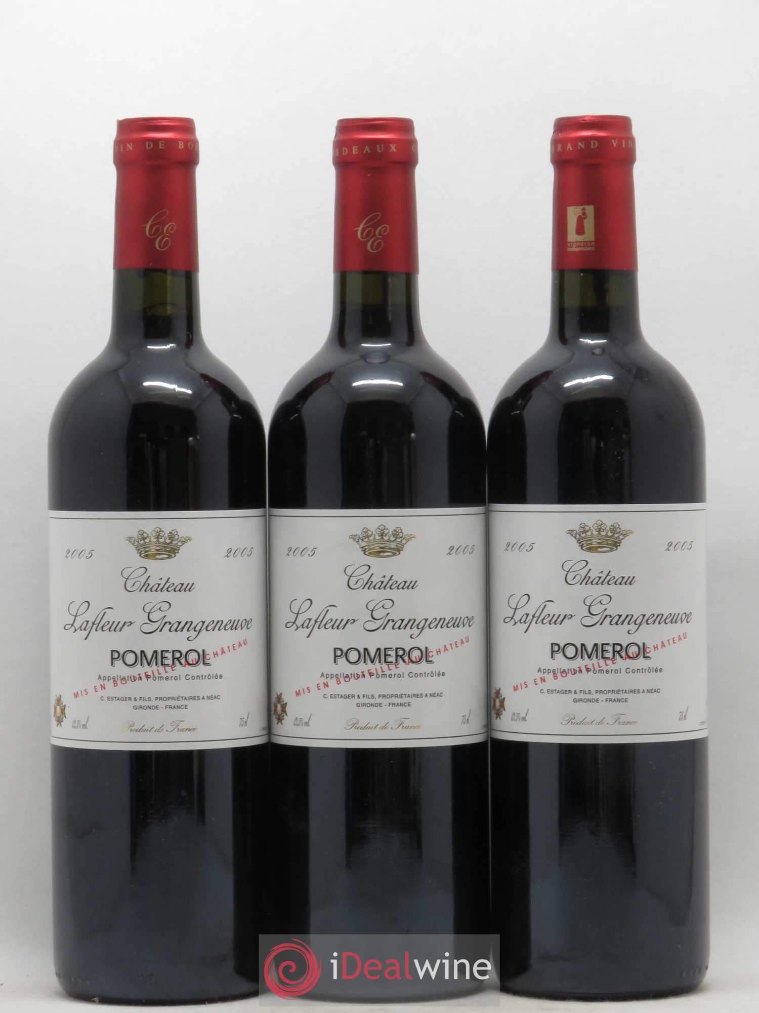 Pomerol Château Lafleur Grangeneuve 2005 - Lot de 3 bouteilles - 0