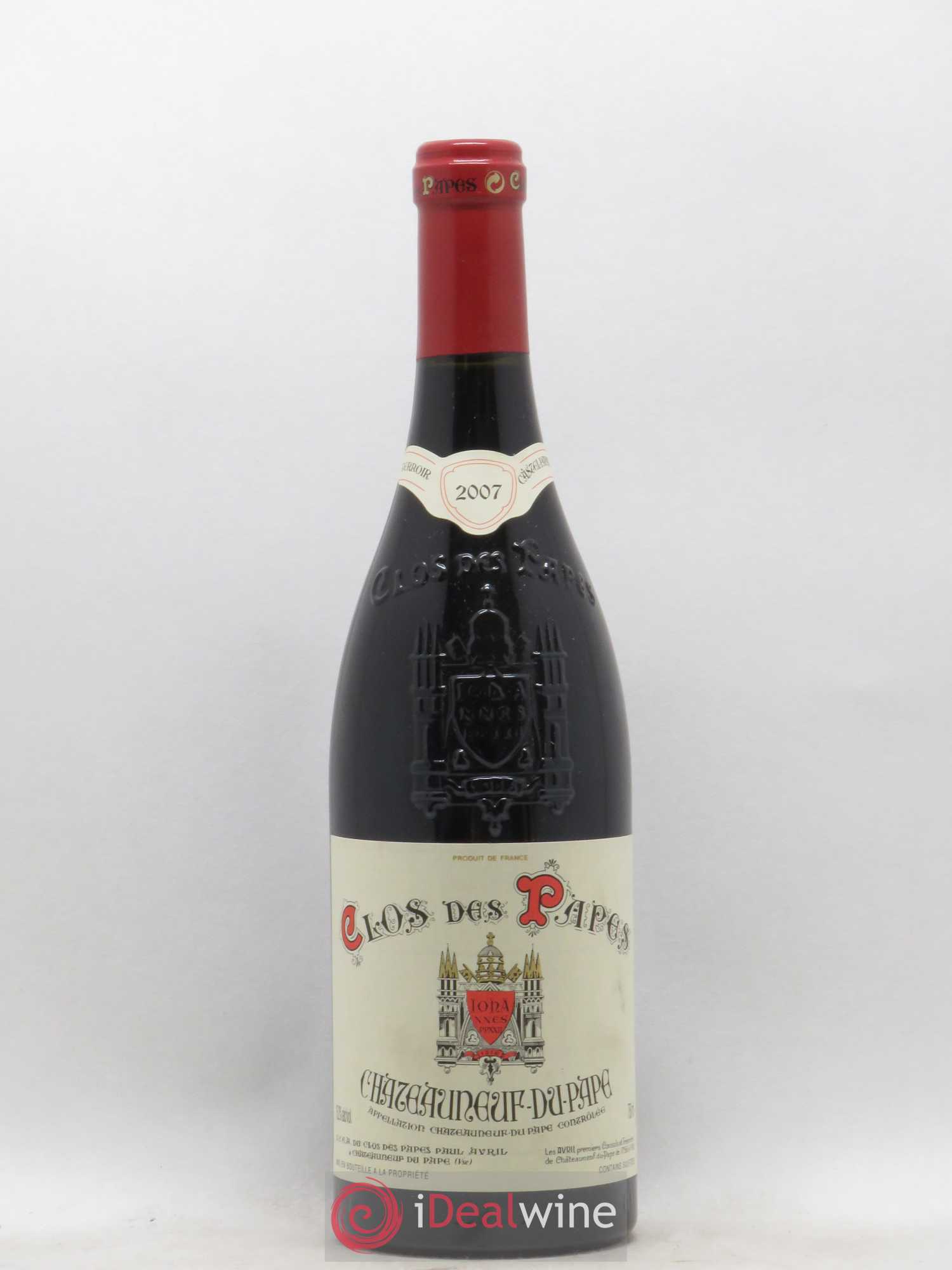 Châteauneuf-du-Pape Clos des Papes - Paul Avril 2007 - Lot de 1 bouteille - 0