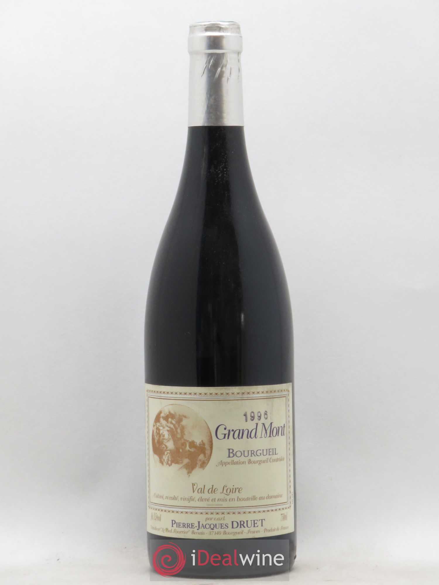 Bourgueil Grand Mont Pierre Jacques Druet 1996 - Lot de 1 bouteille - 0