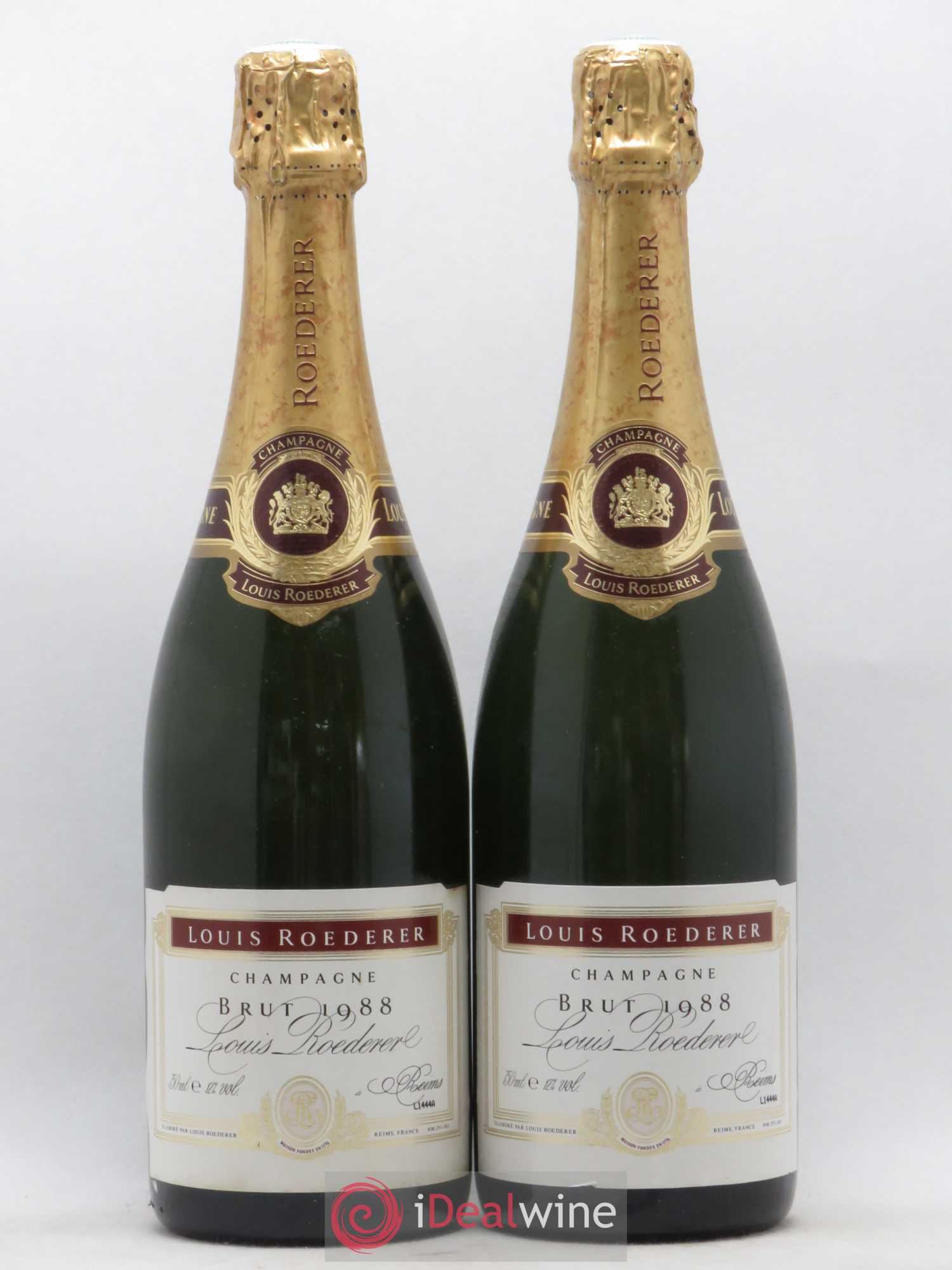 Millésimé Brut Louis Roederer 1988 - Lot de 2 bouteilles - 0