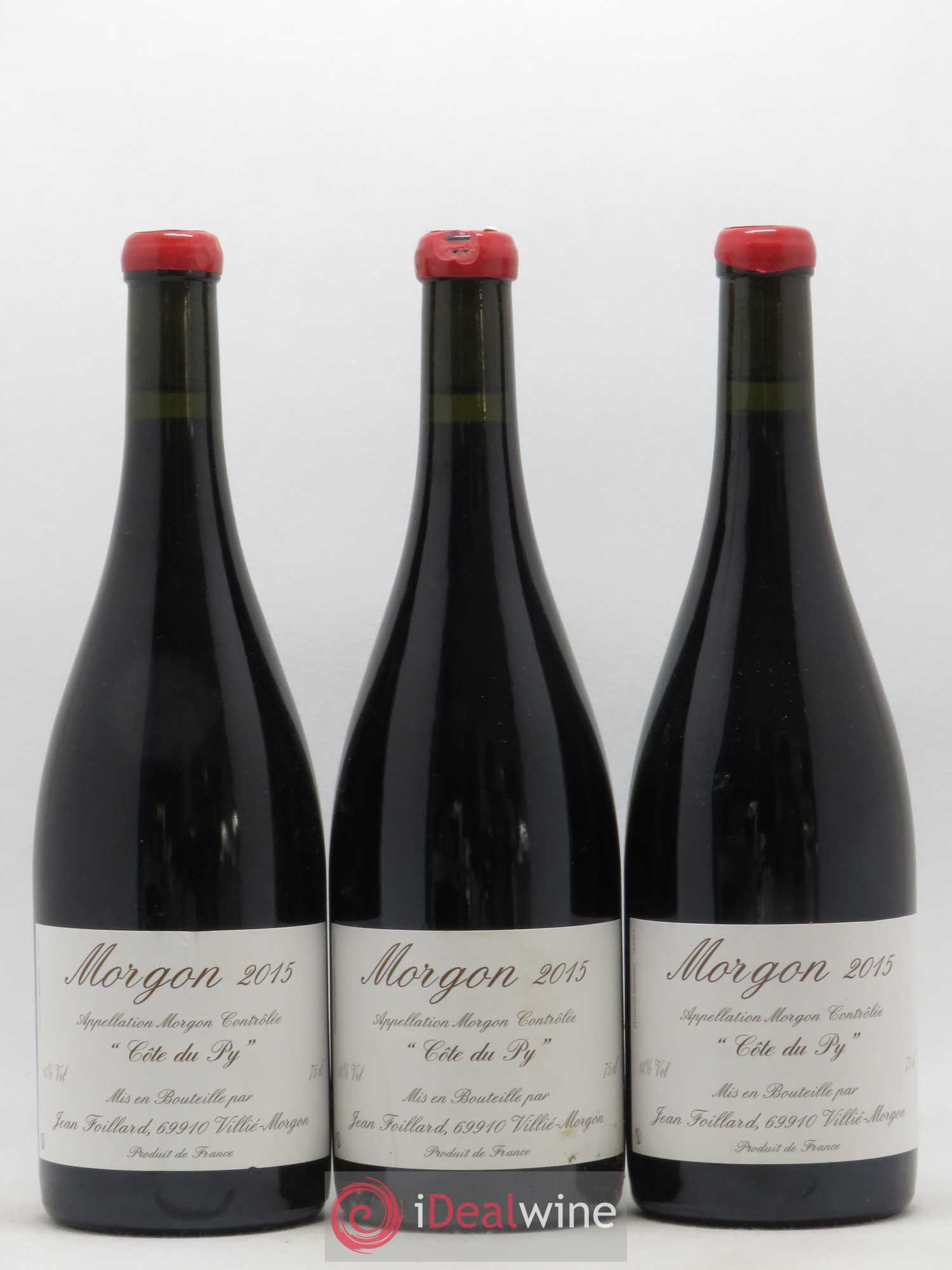 Morgon Côte du Py Jean Foillard 2015 - Lot de 3 bouteilles - 0