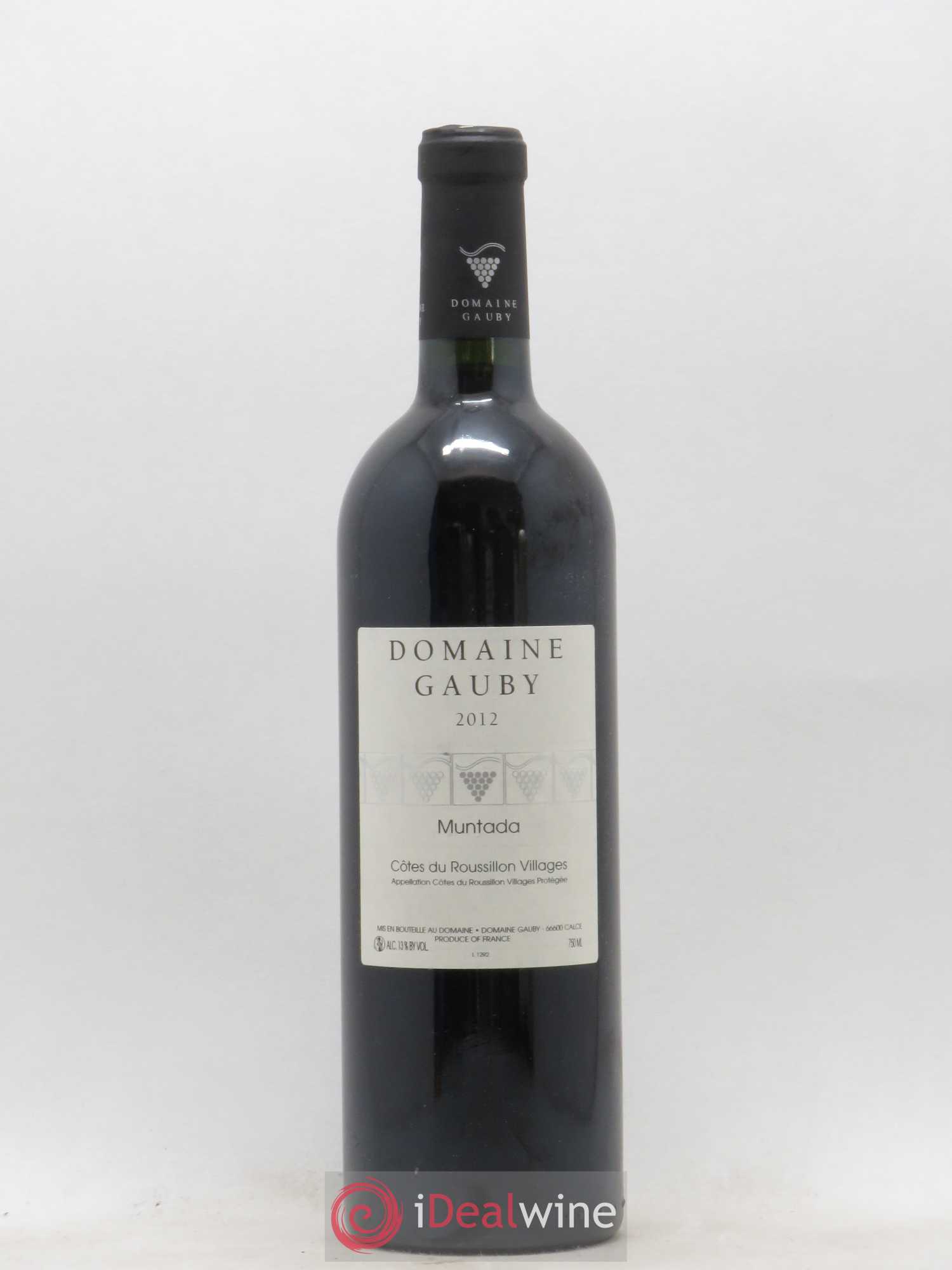 Côtes Catalanes (anciennement Côtes du Roussillon Villages) La Muntada Gauby (Domaine) 2012 - Lot de 1 bouteille - 0