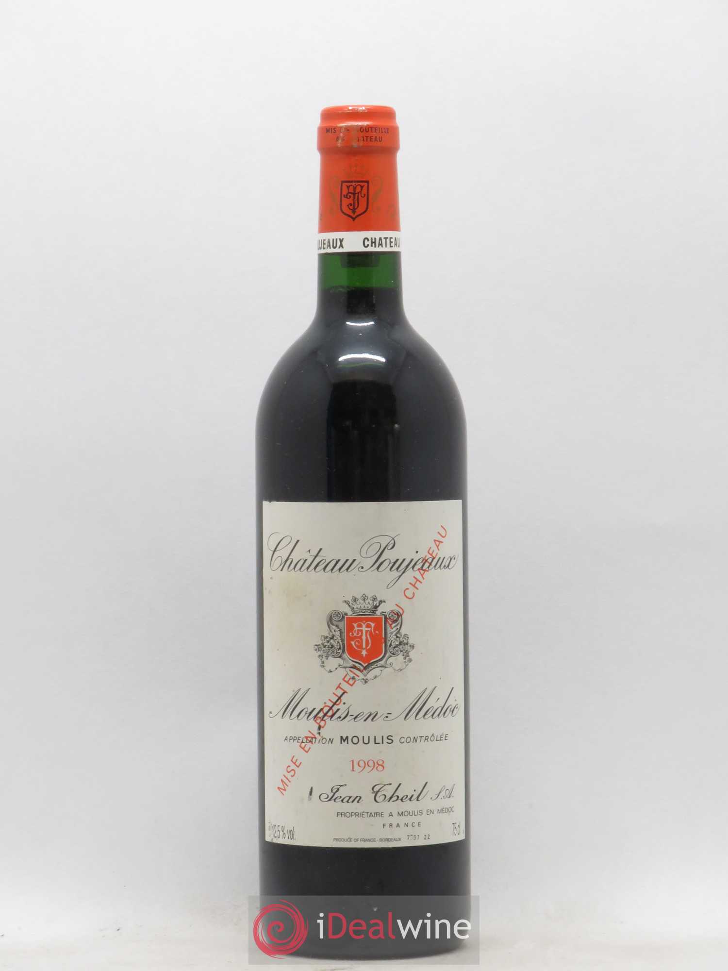 Château Poujeaux 1998 - Lot de 1 bouteille - 0