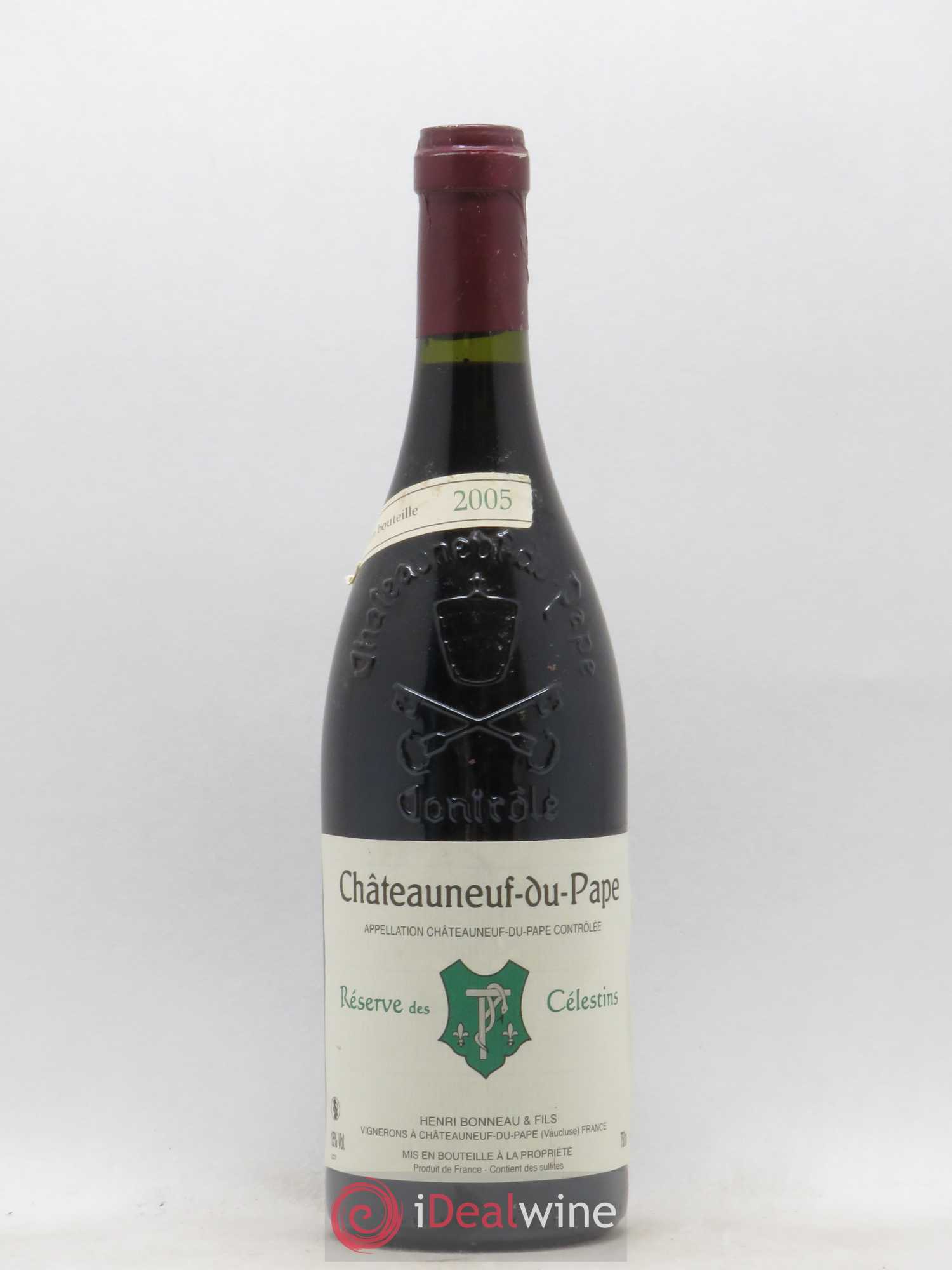 Châteauneuf-du-Pape Réserve des Célestins Henri Bonneau & Fils 2005 - Lot de 1 bouteille - 0