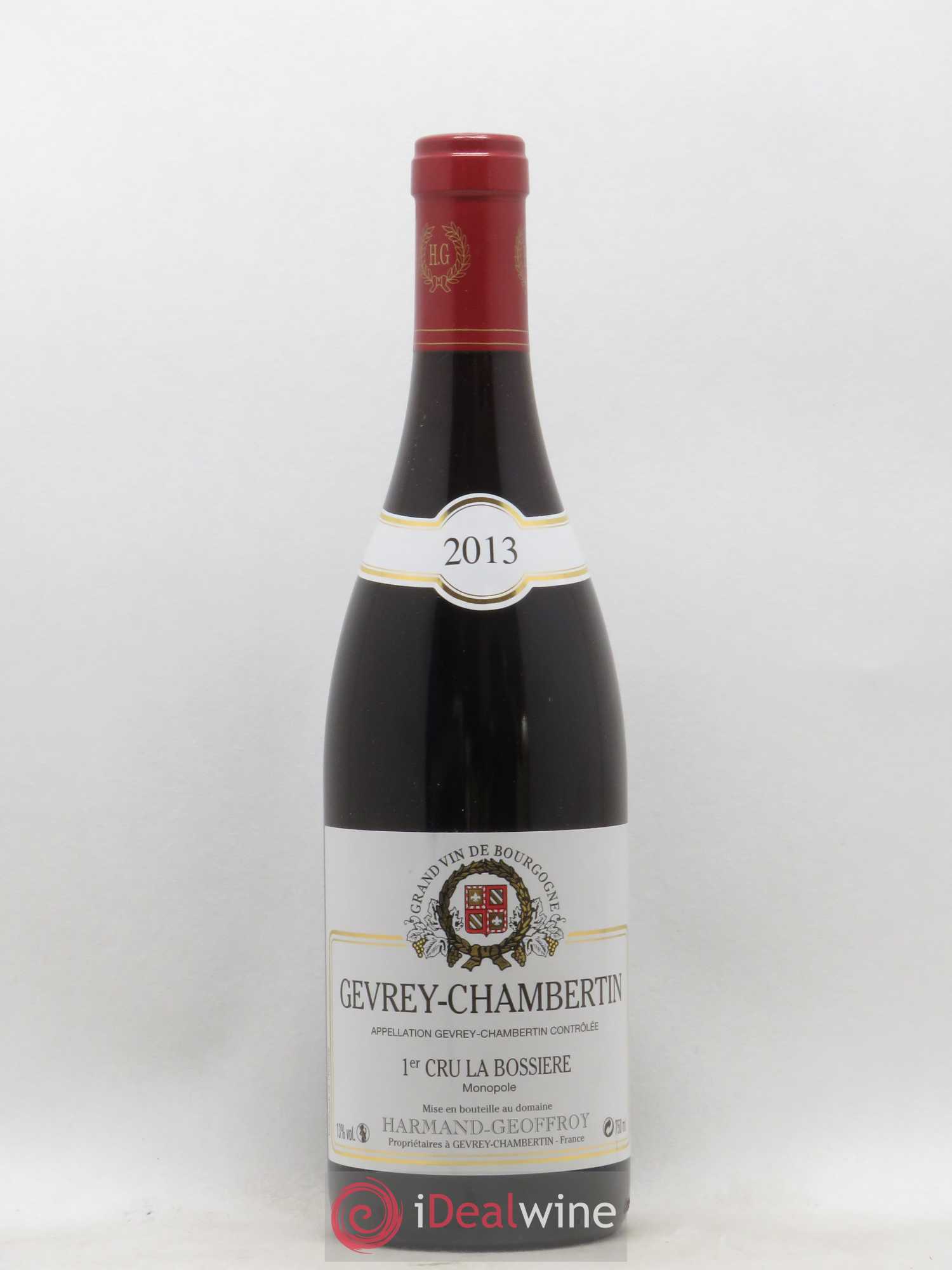 Gevrey-Chambertin 1er Cru La Bossière Harmand-Geoffroy (Domaine) 2013 - Lot de 1 bouteille - 0