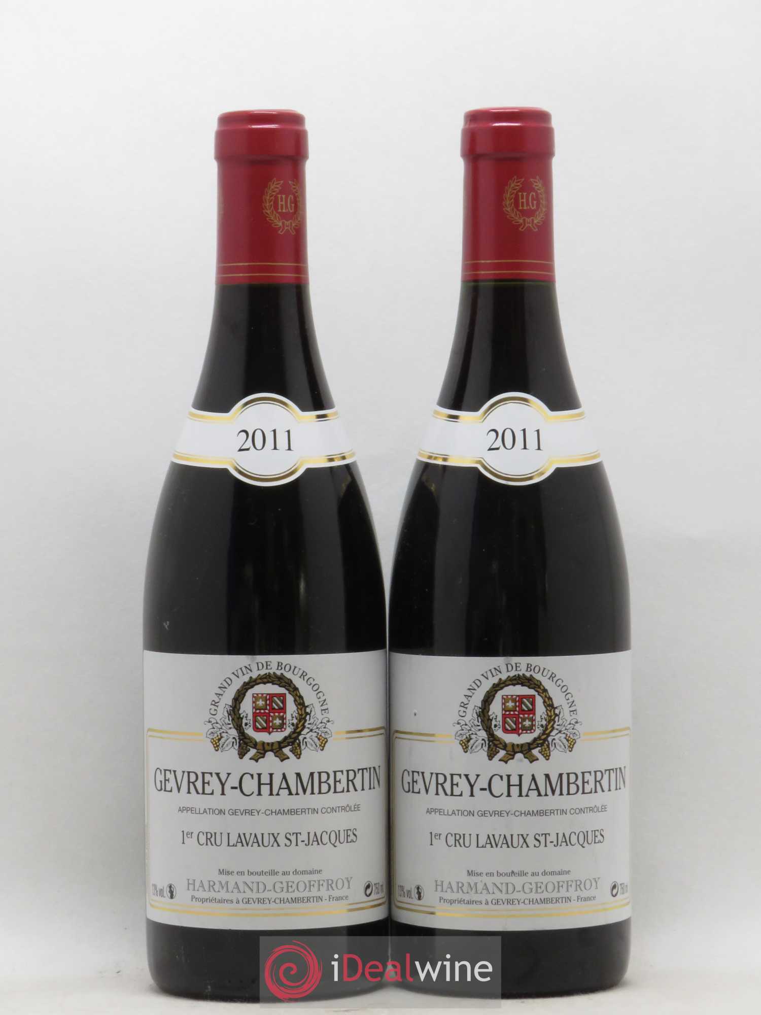 Gevrey-Chambertin 1er Cru Lavaux Saint Jacques Harmand-Geoffroy (Domaine) 2011 - Lot de 2 bouteilles - 0