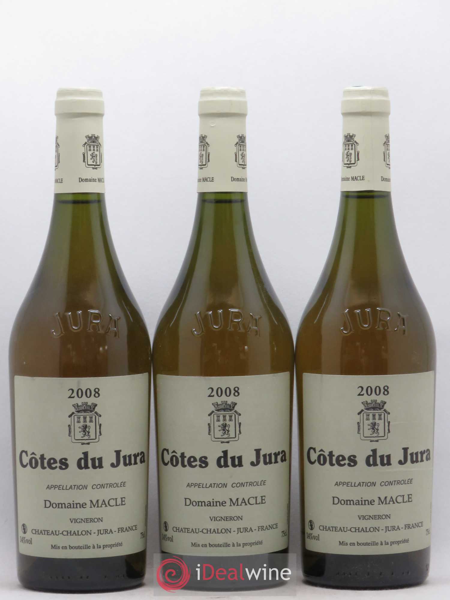 Côtes du Jura Jean Macle 2008 - Lot de 3 bouteilles - 0