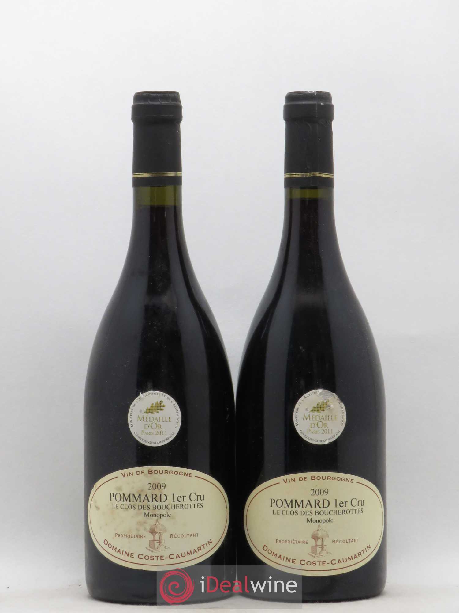 Pommard 1er Cru Le Clos Des Boucherottes Domaine Coste Caumartin 2009 - Posten von 2 Flaschen - 0
