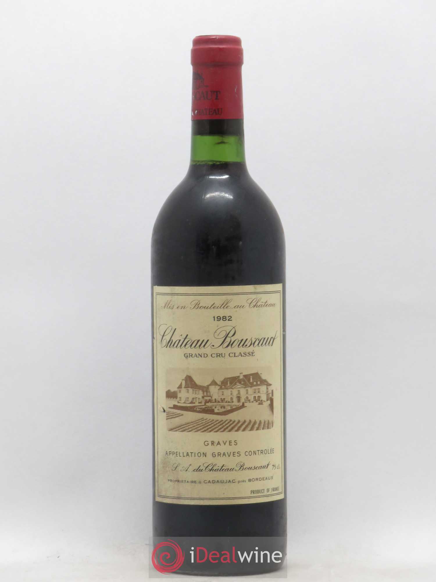Château Bouscaut Cru Classé de Graves 1982 - Lot de 1 bouteille - 0