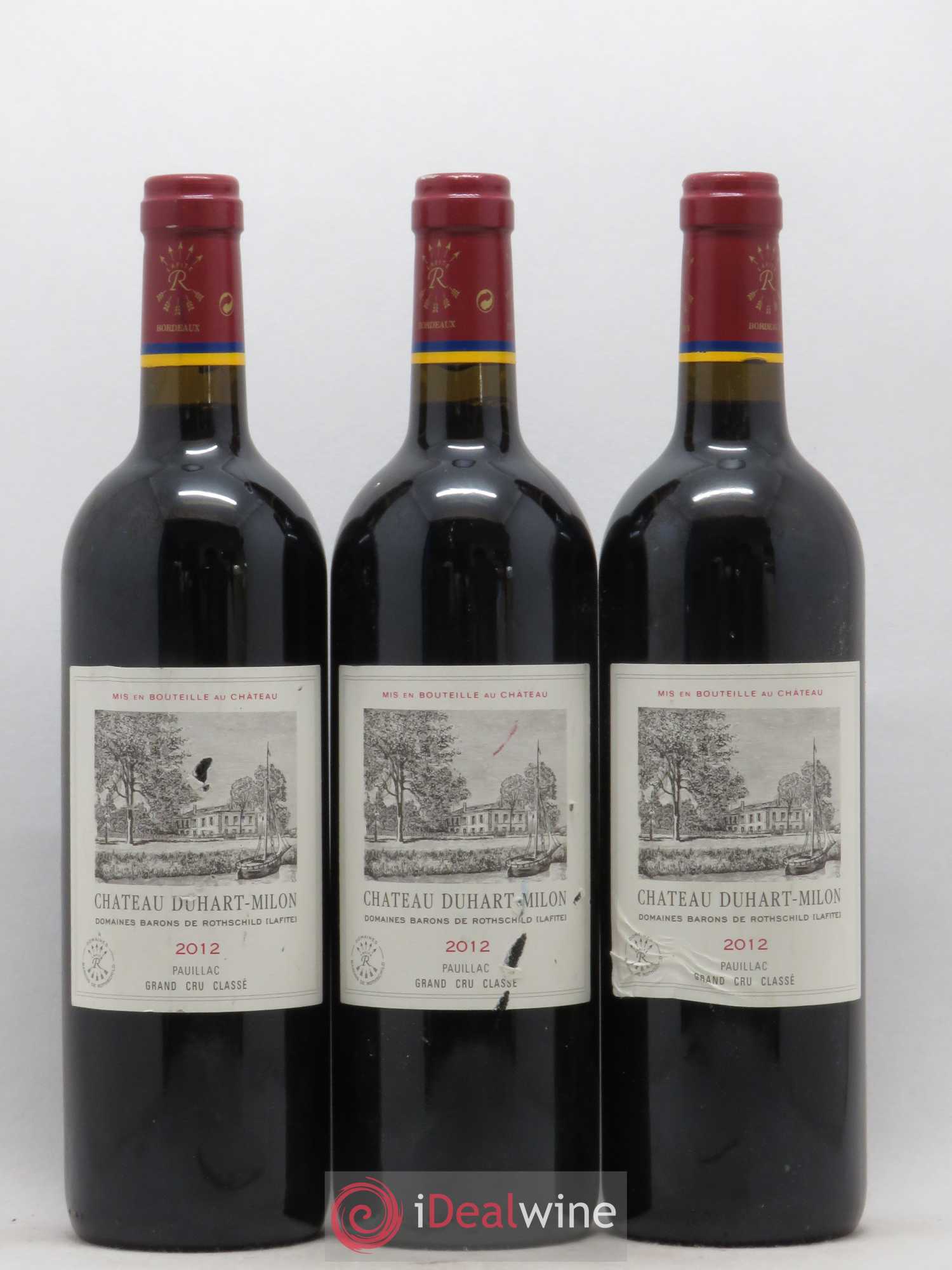 Château Duhart-Milon 4ème Grand Cru Classé 2012 - Lot de 3 bouteilles - 0