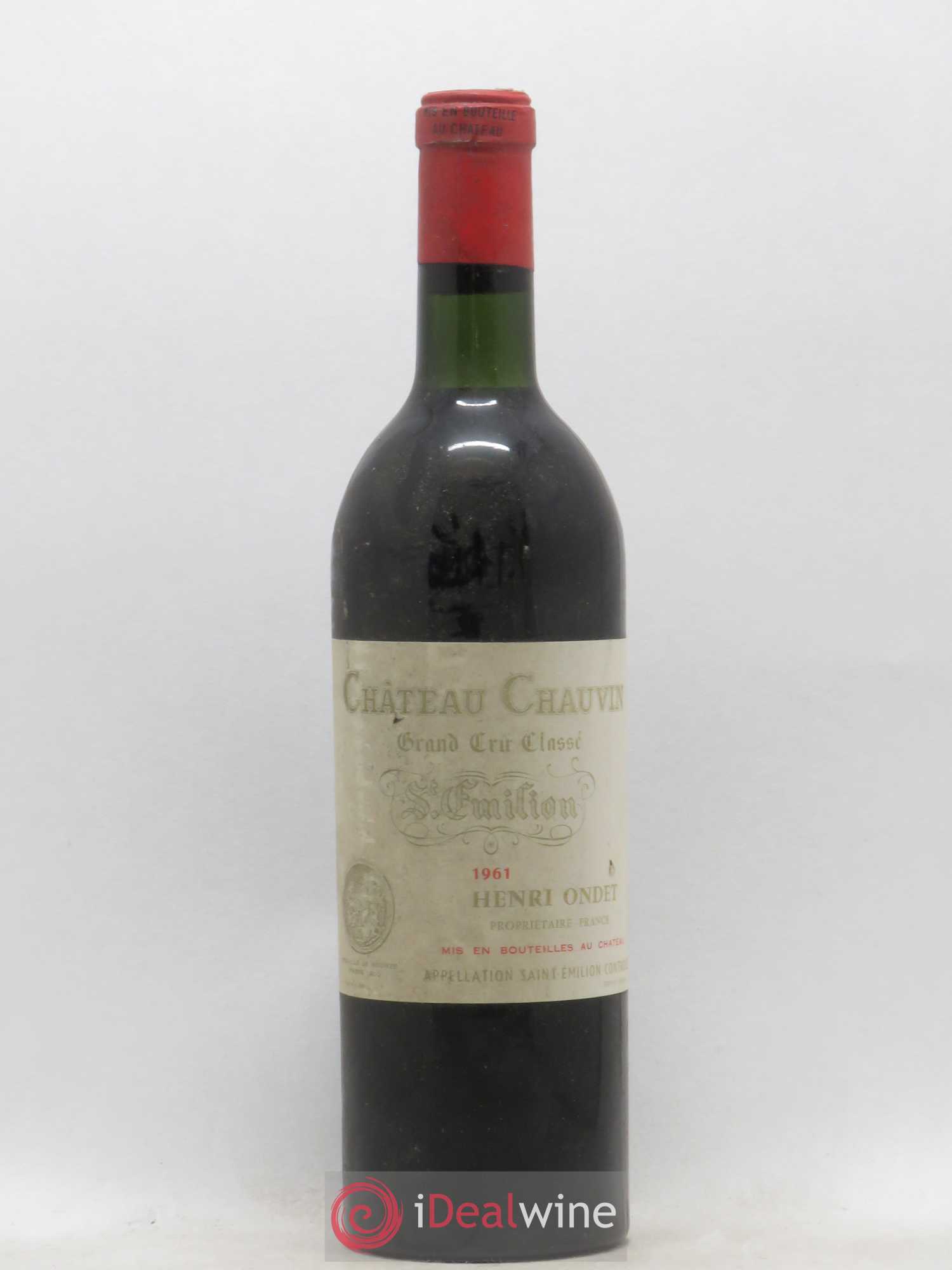 Château Chauvin Grand Cru Classé 1961 - Lot de 1 bouteille - 0