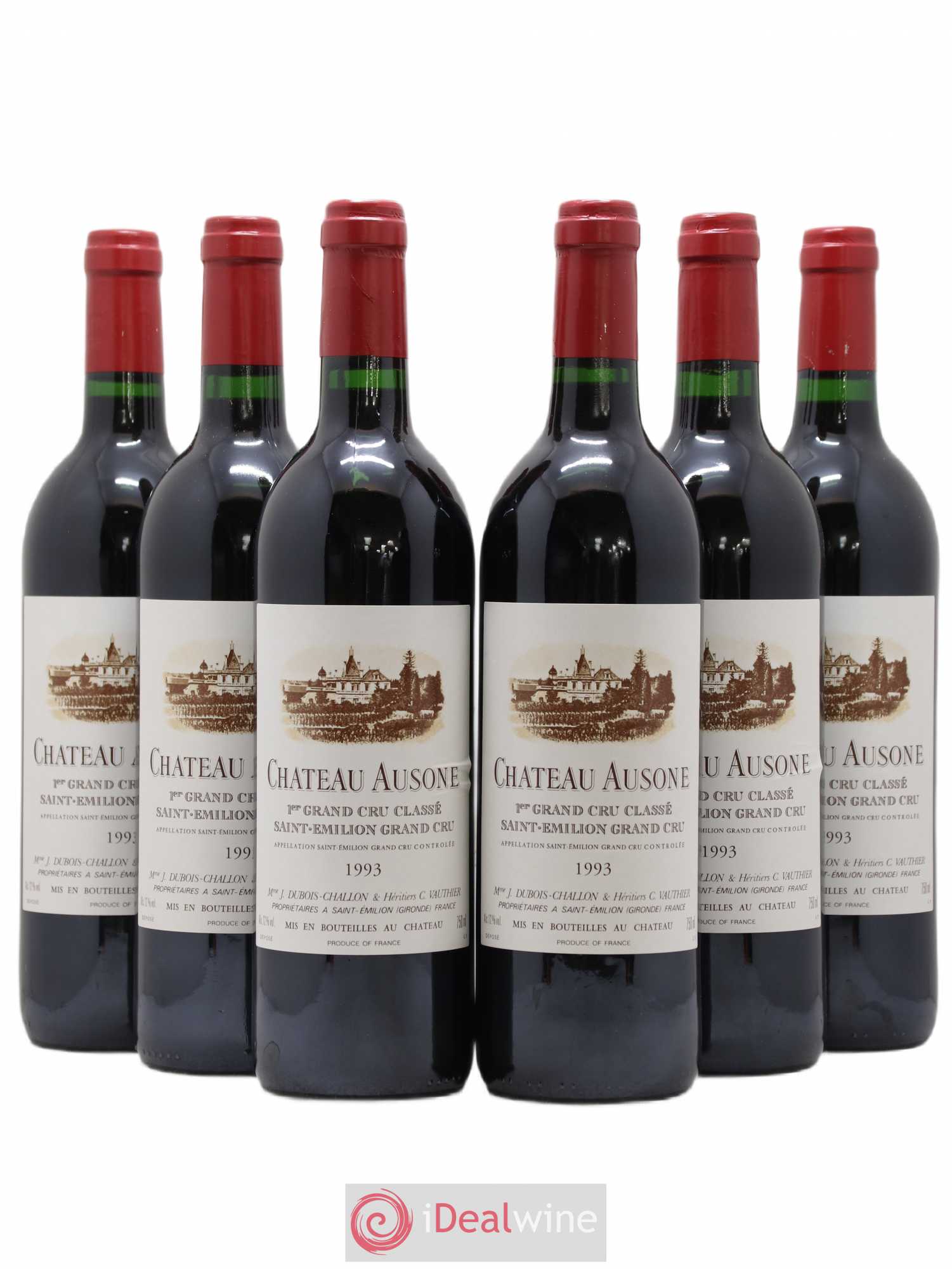 Château Ausone 1er Grand Cru Classé A 1993 - Lot de 6 bouteilles - 0