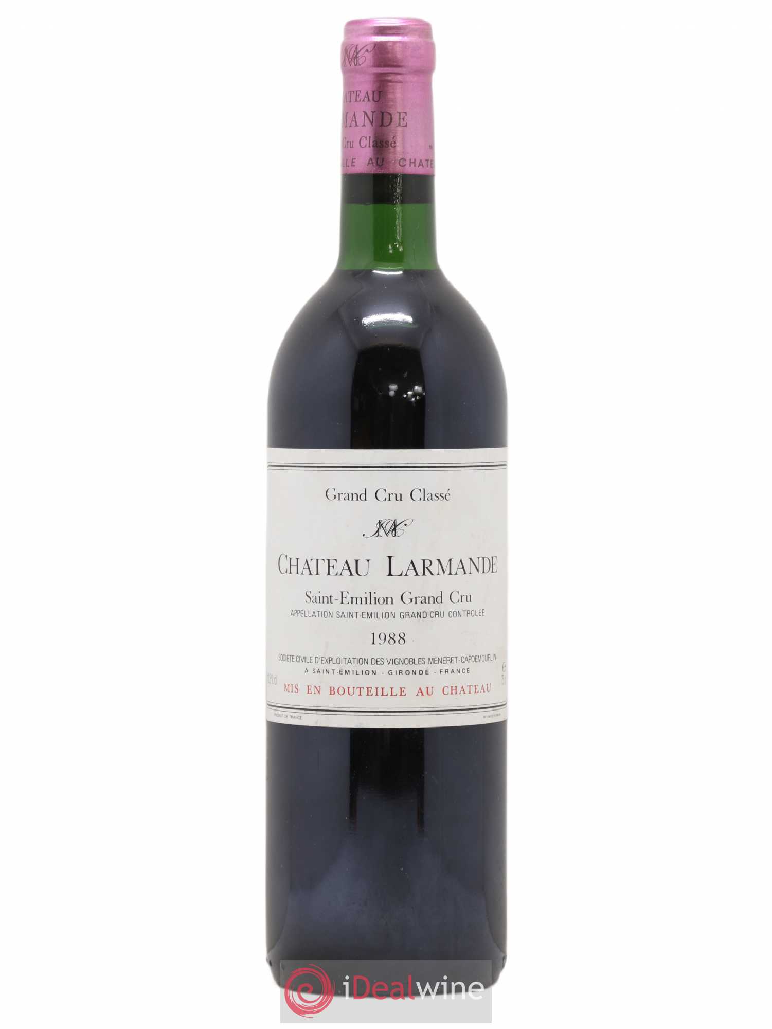 Château Larmande Grand Cru Classé (sans prix de réserve) 1988 - Lot de 1 bouteille - 0