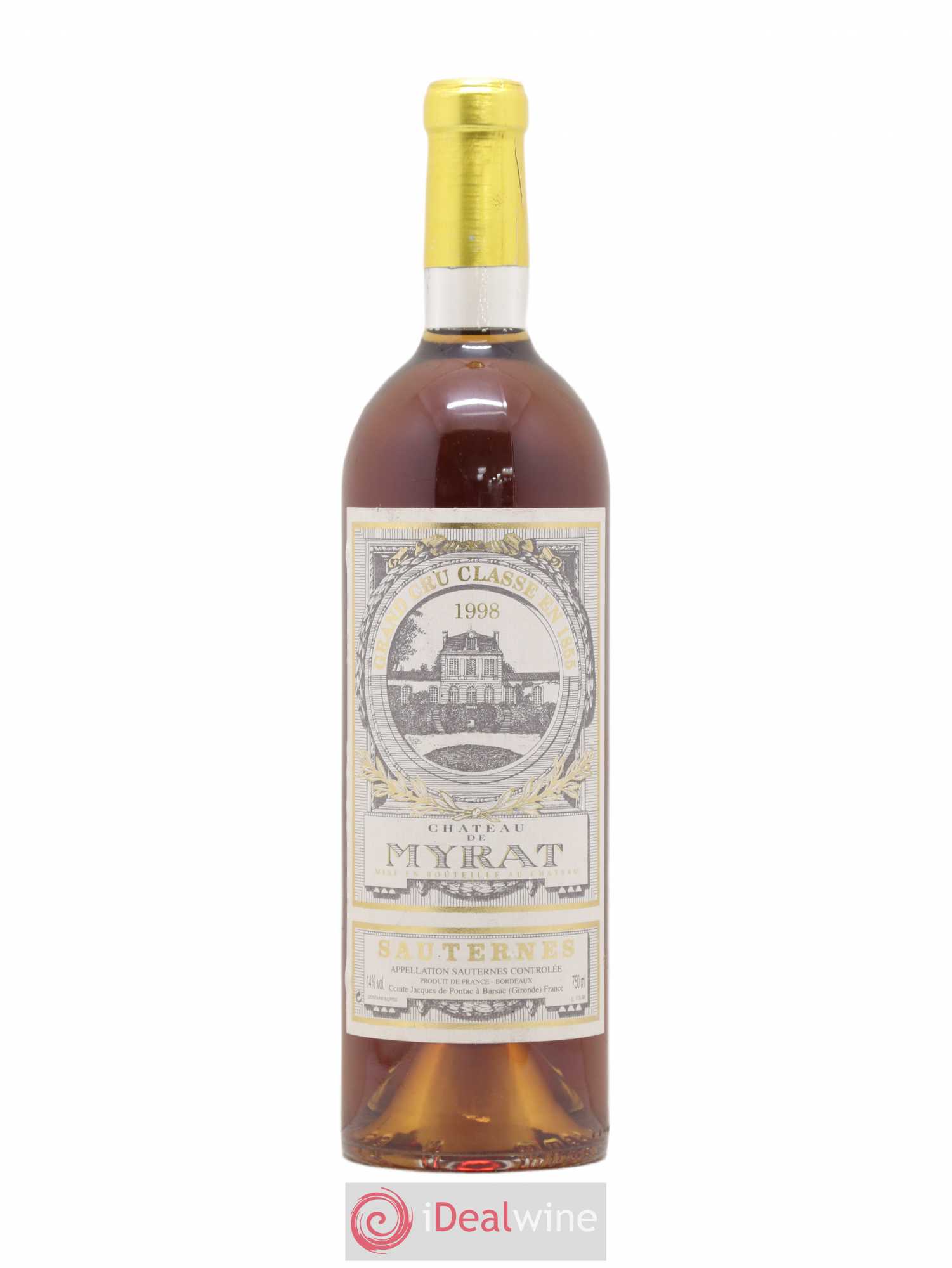 Château de Myrat 2ème Grand Cru Classé (senza prezzo di riserva) 1998 - Lotto di 1 bottiglia - 0