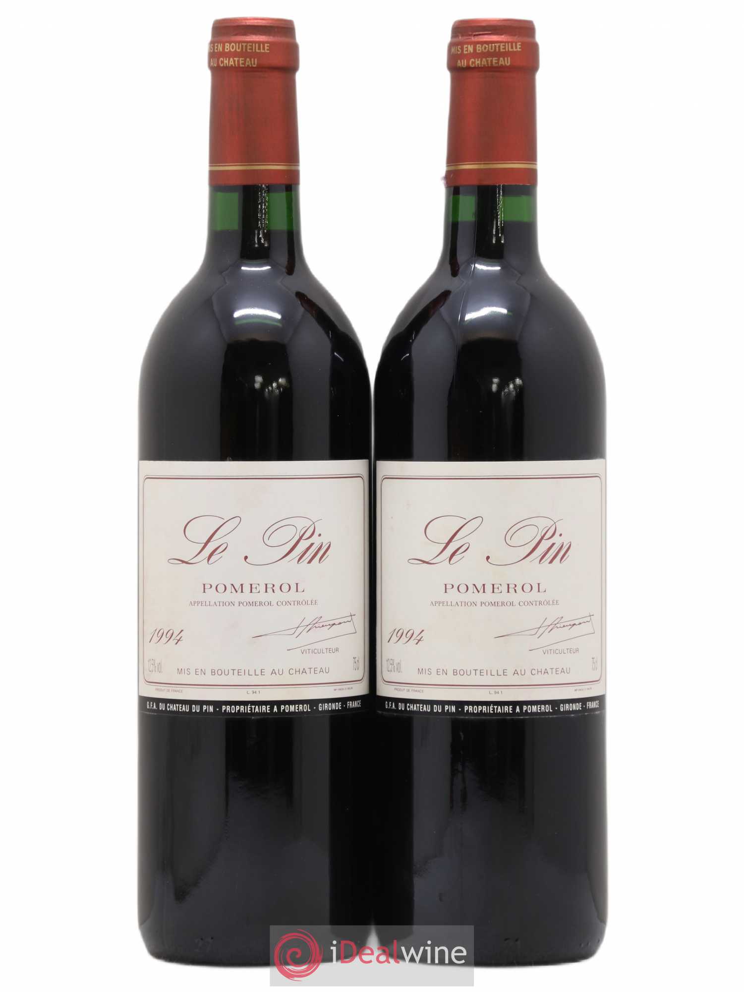 Château Le Pin 1994 - Lot de 2 bouteilles - 0