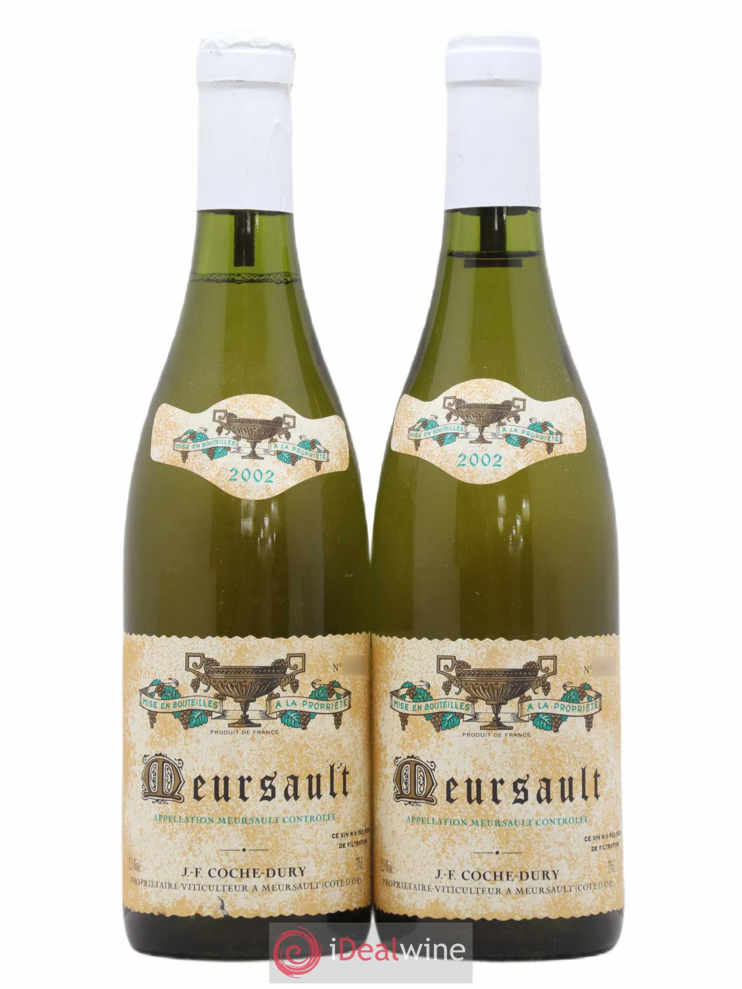 Meursault Coche Dury (Domaine) 2002 - Lot de 2 bouteilles - 0