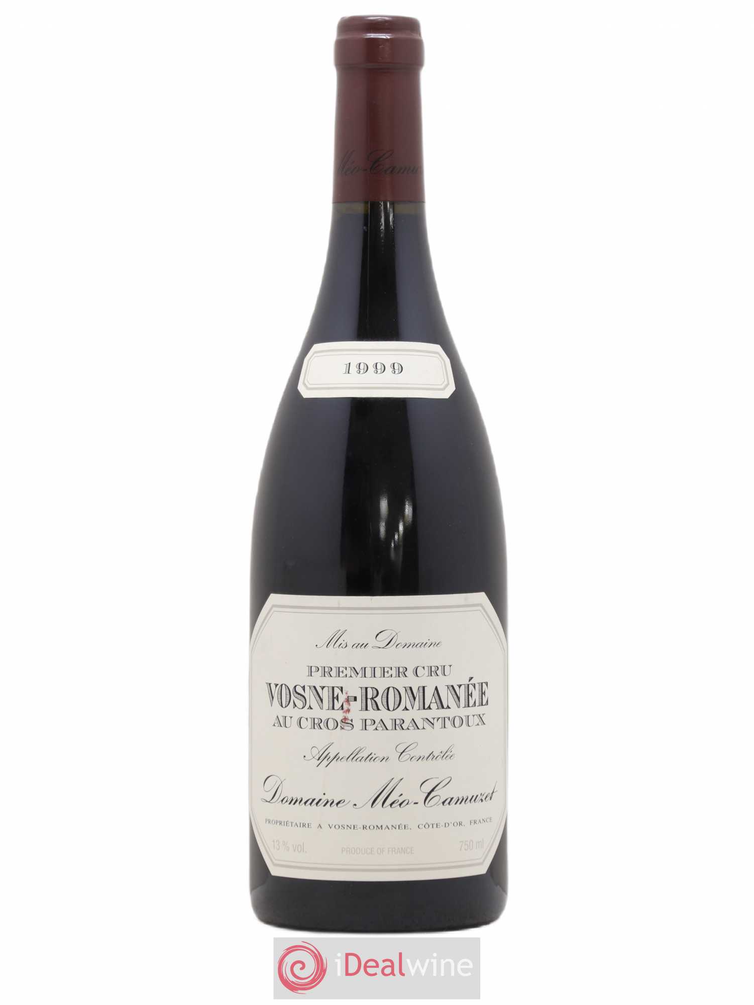 Vosne-Romanée 1er Cru Au Cros Parantoux Méo-Camuzet (Domaine) 1999 - Lot de 1 bouteille - 0