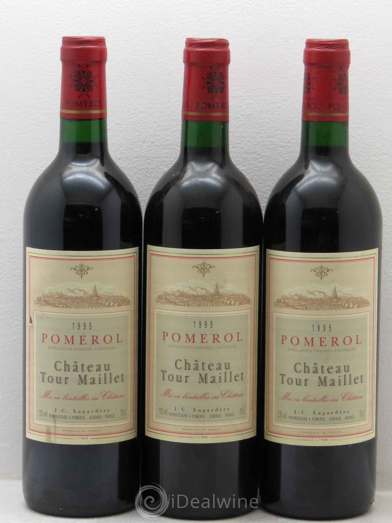 Château Tour Maillet 1995 - Lot de 3 bouteilles - 0