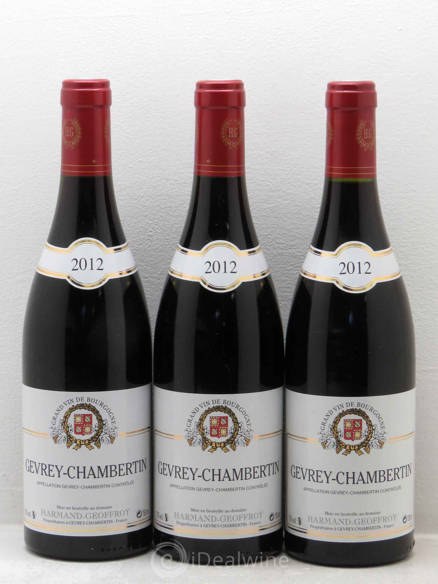 Gevrey-Chambertin harmand geoffroy 2012 - Posten von 3 Flaschen - 0