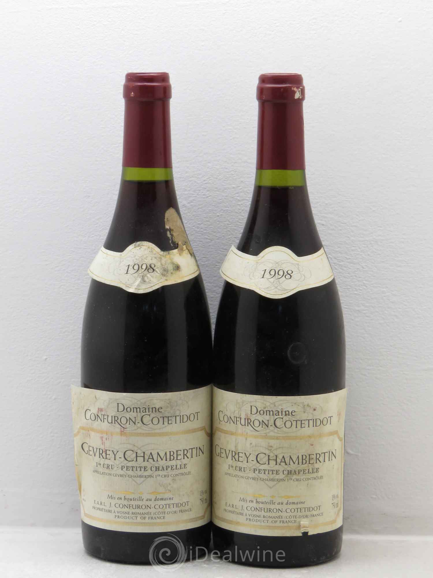 Gevrey-Chambertin 1er Cru Petite Chapelle Confuron-Cotetidot 1998 - Lot de 2 bouteilles - 0