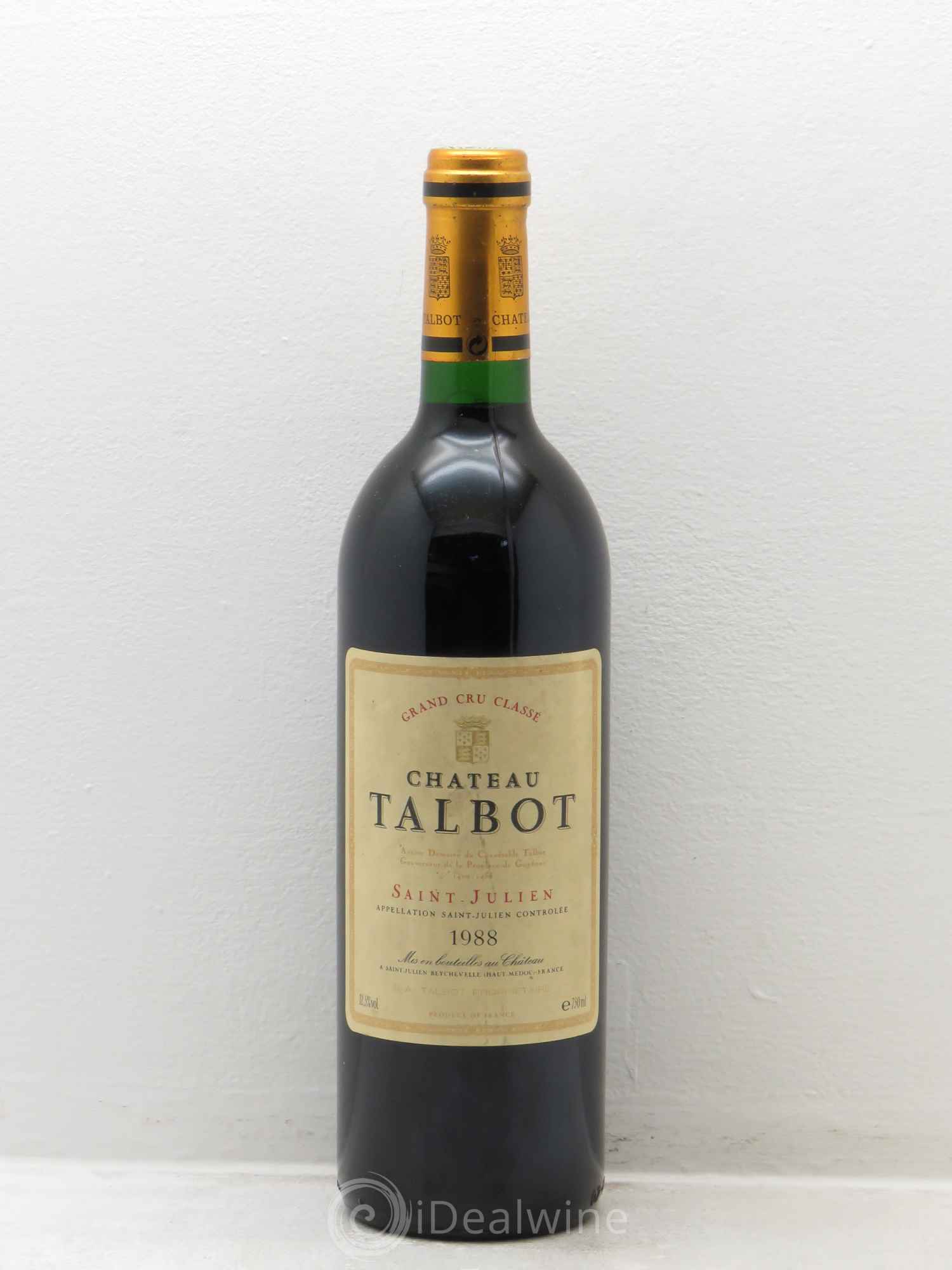 Château Talbot 4ème Grand Cru Classé 1988 - Lot de 1 bouteille - 0