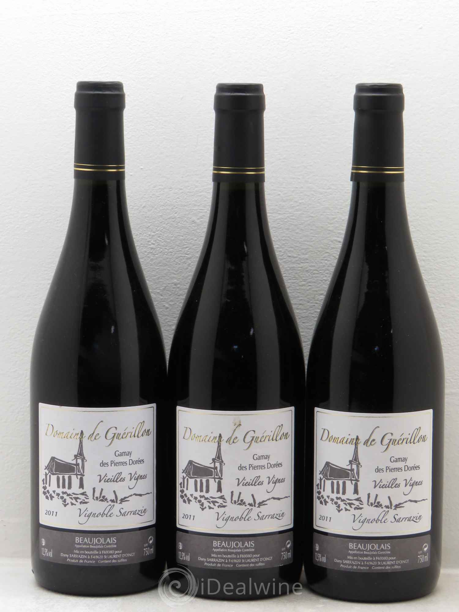 Beaujolais vv domaine de guérillon 2011 - Posten von 3 Flaschen - 0
