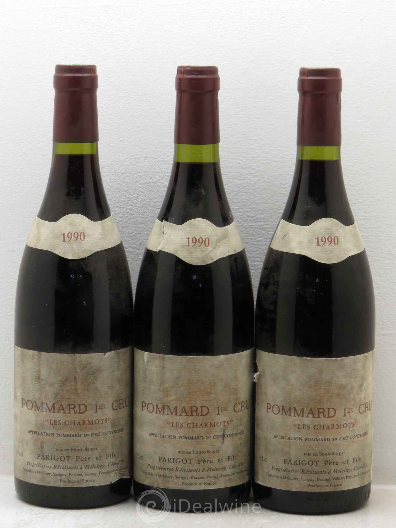 Pommard 1er Cru parigot 1990 - Lot de 3 bouteilles - 0
