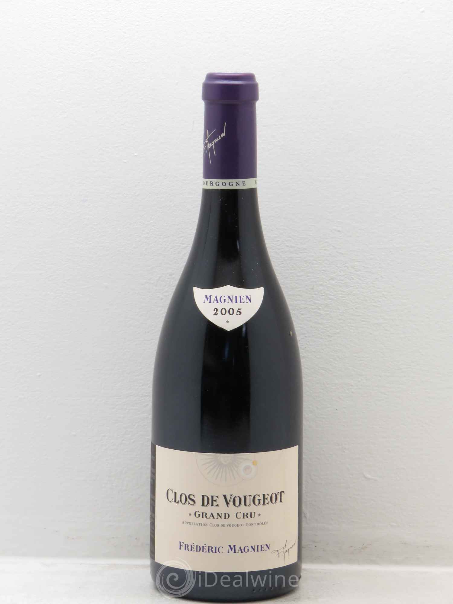 Clos de Vougeot Grand Cru frederic magnien 2005 - Lot de 1 bouteille - 0